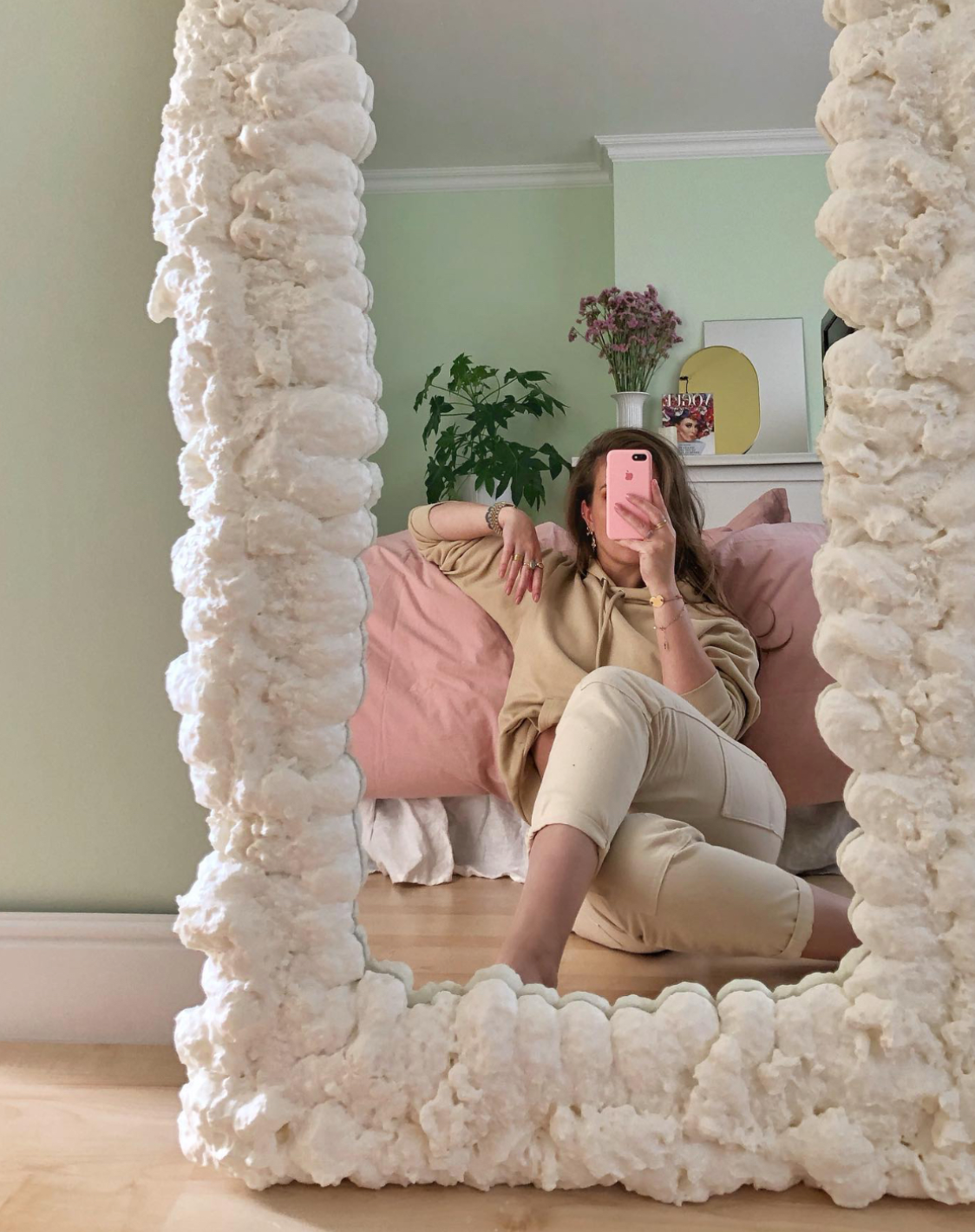 The chicest quarantine diy: EXPANDING FOAM MIRROR