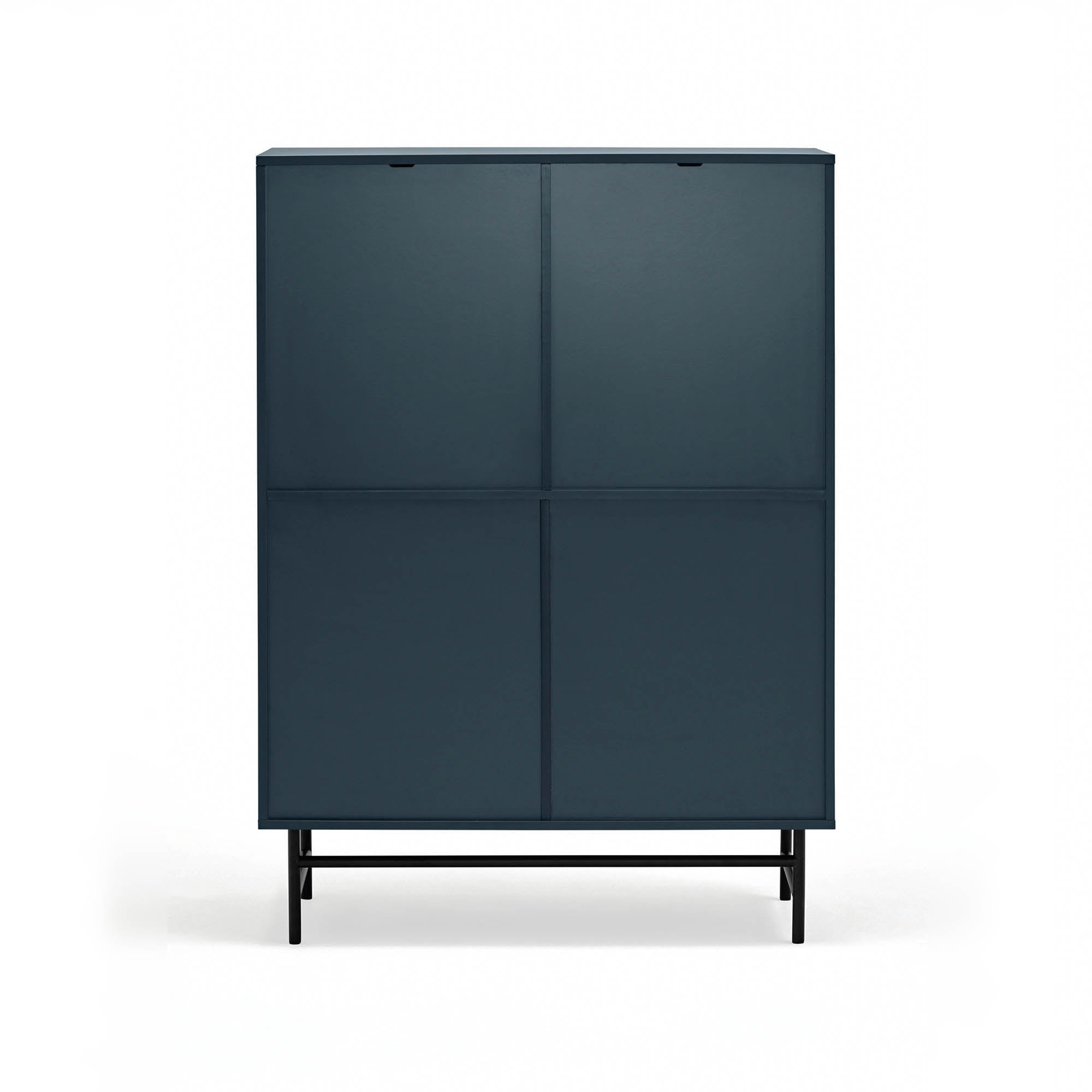 Occasional Cabinet Punto 2D/4Inner Drawers Black/B