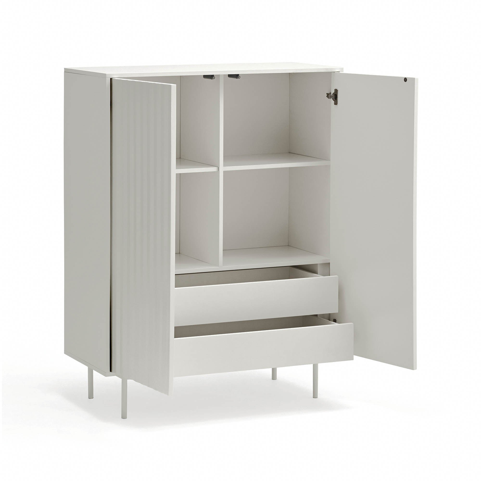 Occasional Cabinet Sierra 2D/2Inner Drawers White