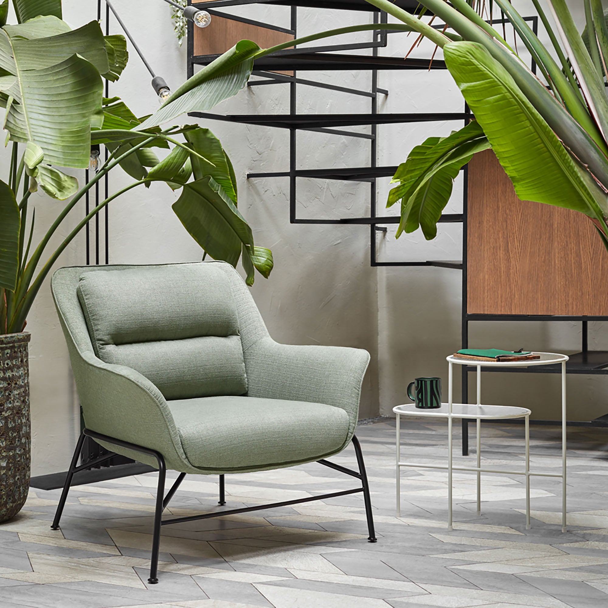 Armchair Sadira Greeny Grey (1 Piece Per Box)Ox