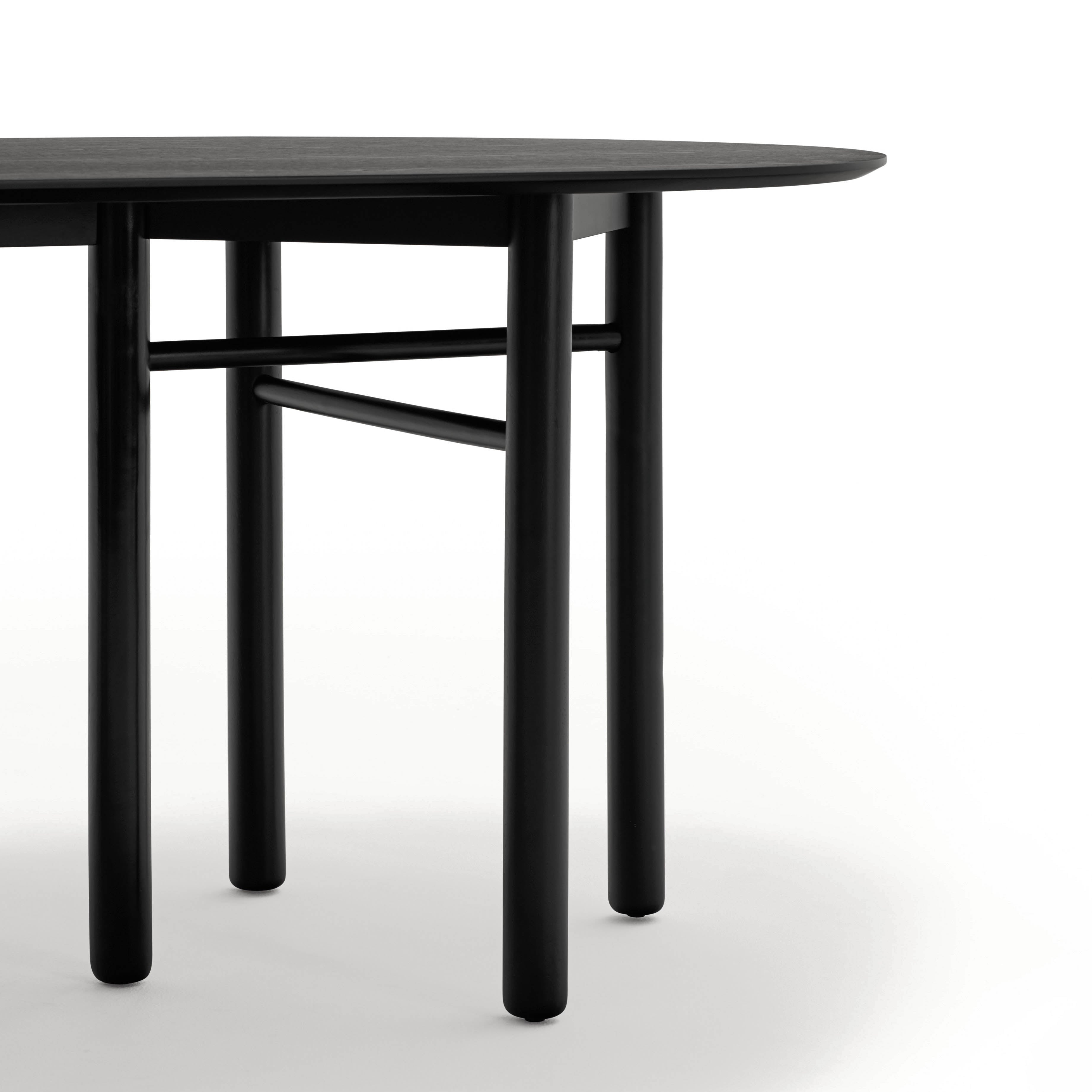 Oval Table Junco 200X100 Black