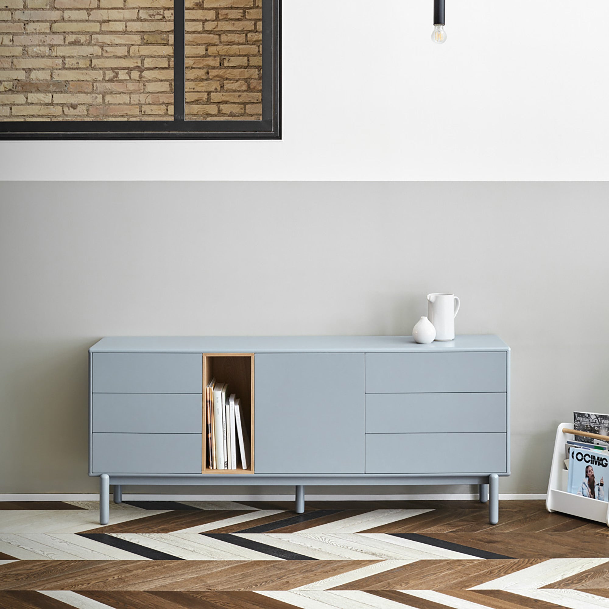 Sideboard Corvo 1D6Dr1H 180Cm Pearl Grey