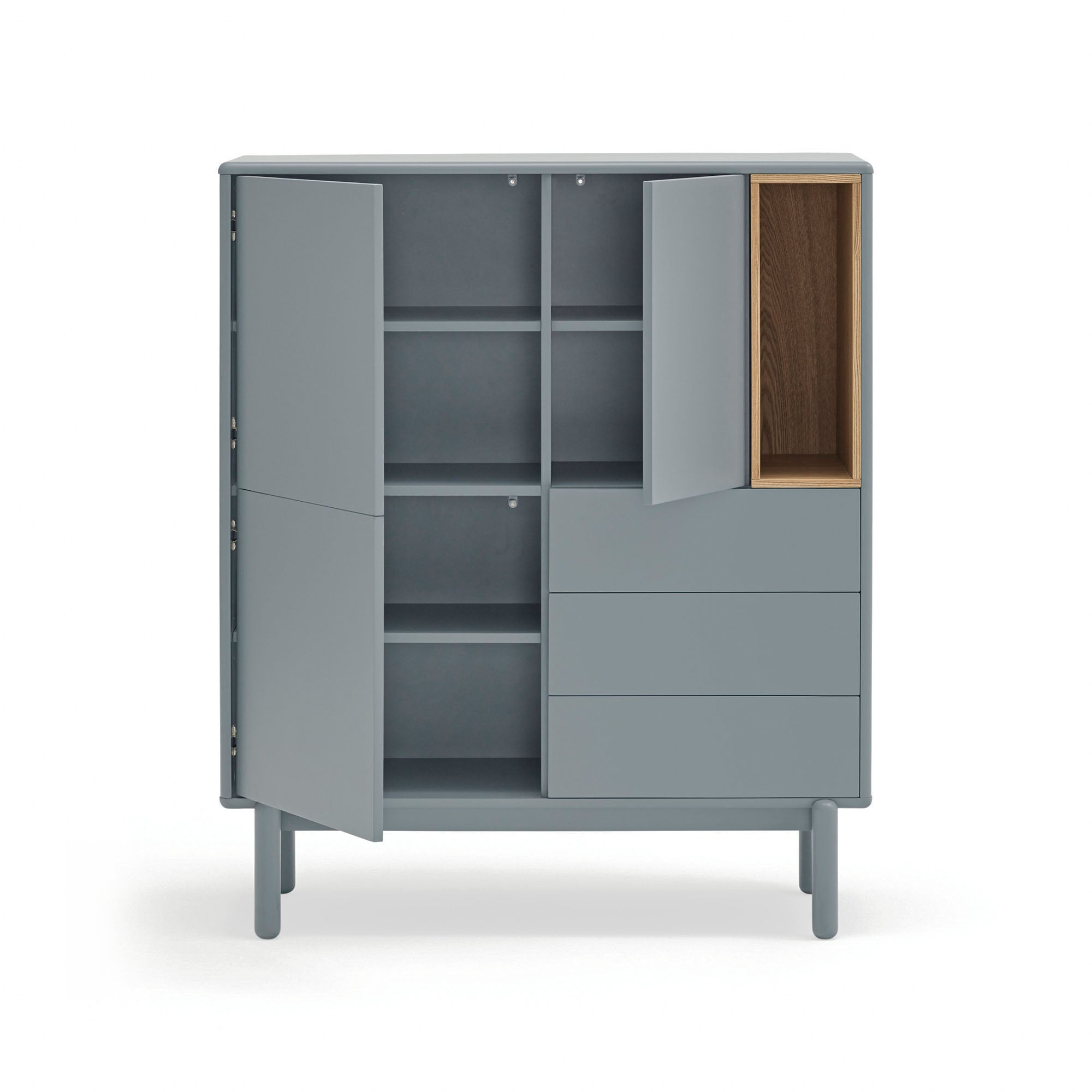 Occasional Cabinet Corvo 3D3Dr1H Pearl Grey