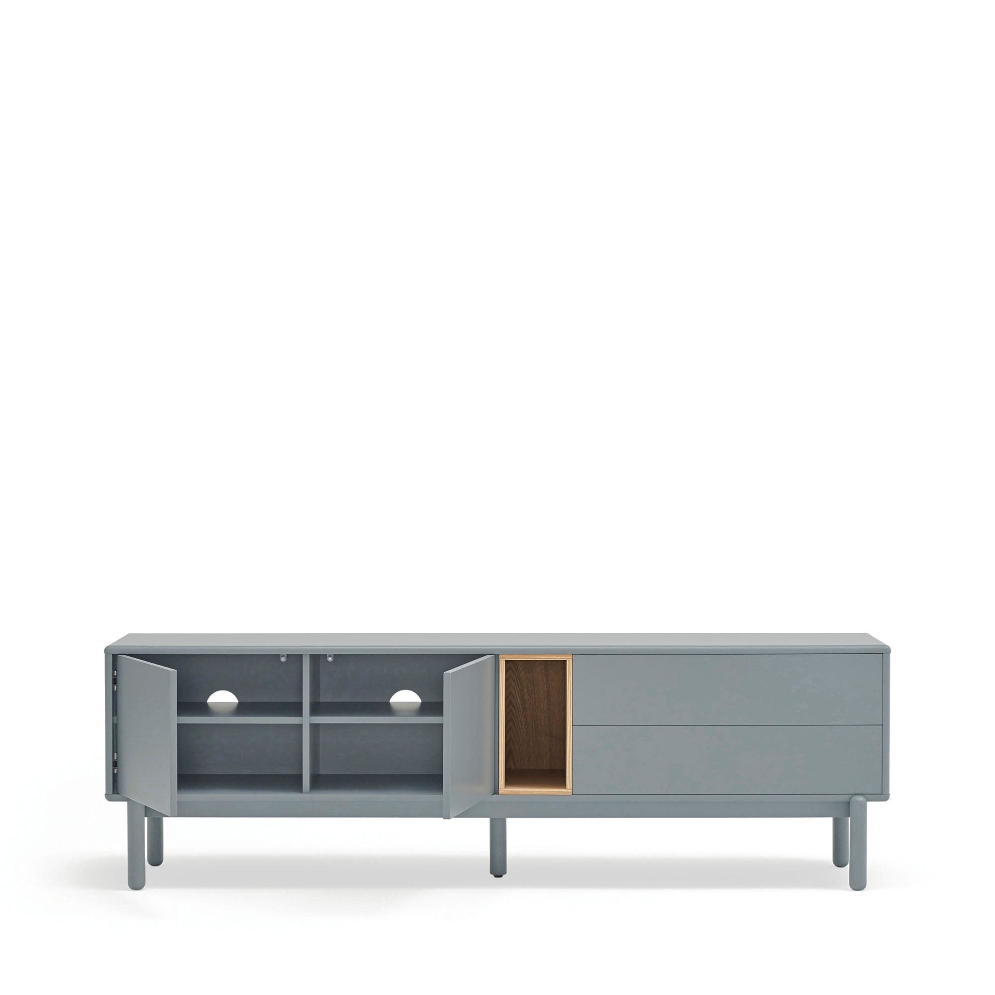 Tv Cabinet Corvo 2D2Dr1H 180Cm Pearl Grey