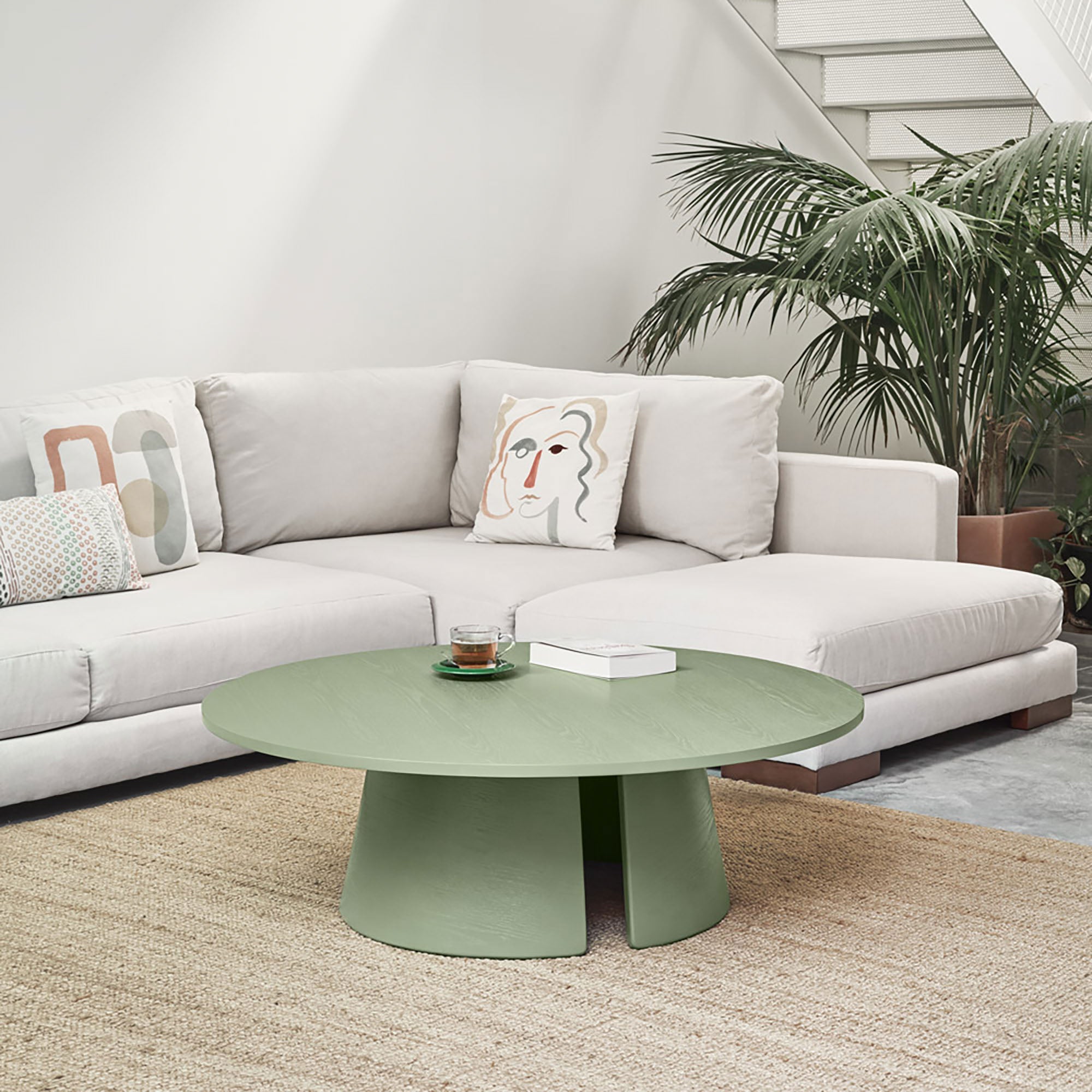 Round Coffee Table Cep 110Cm Green
