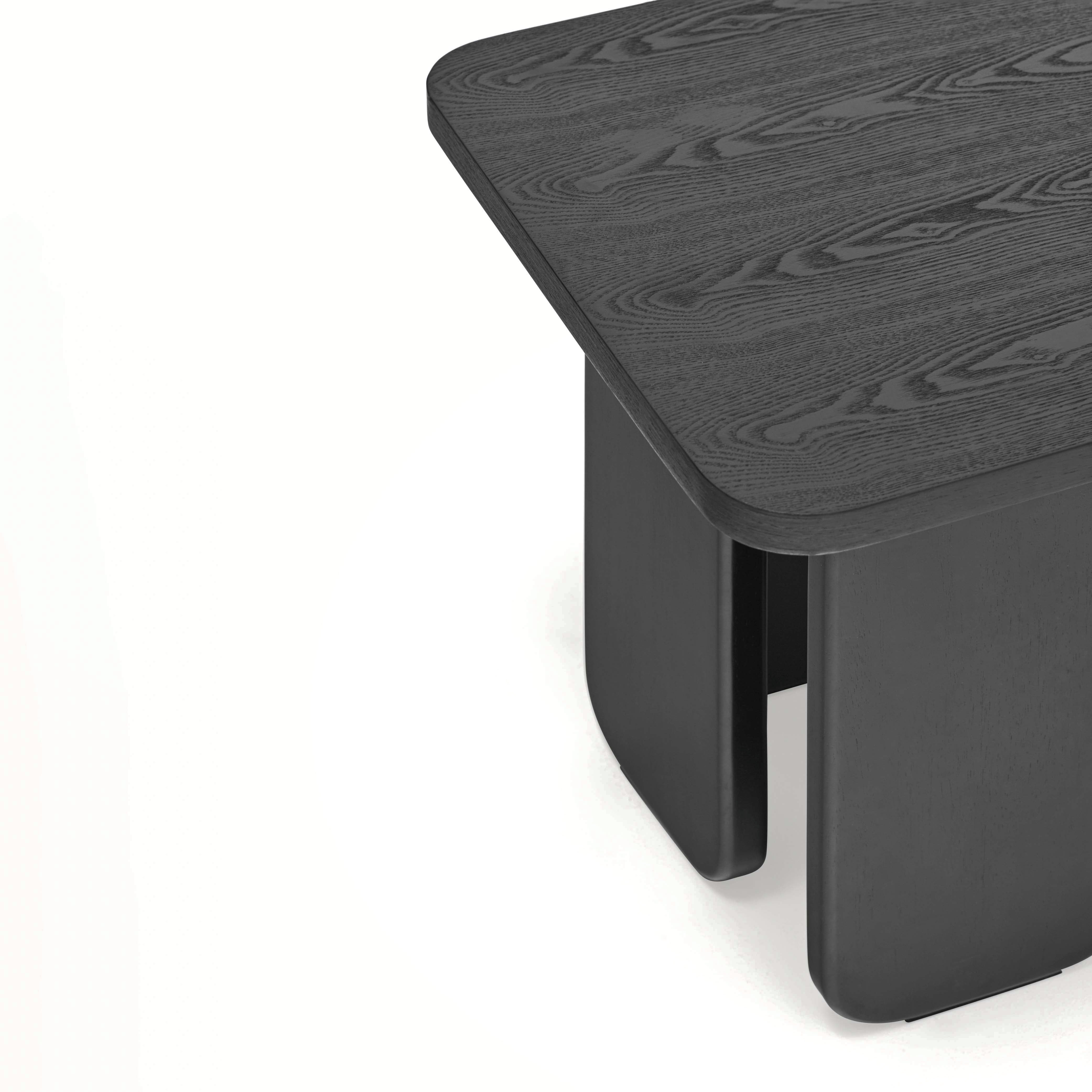 ARQ End Table in Black & Ash by Teulat