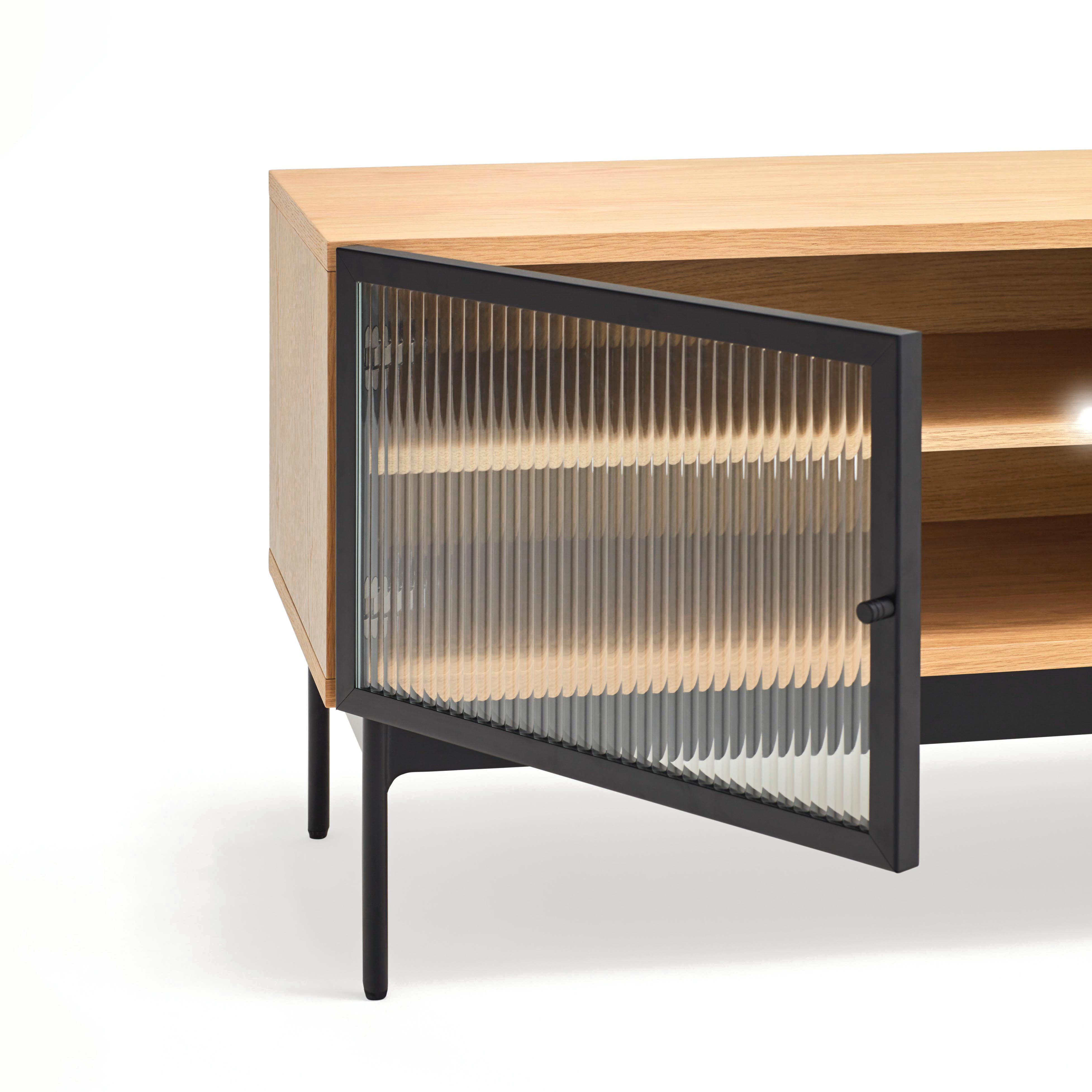 Tv Cabinet Blur 4D 180 Cm Oak