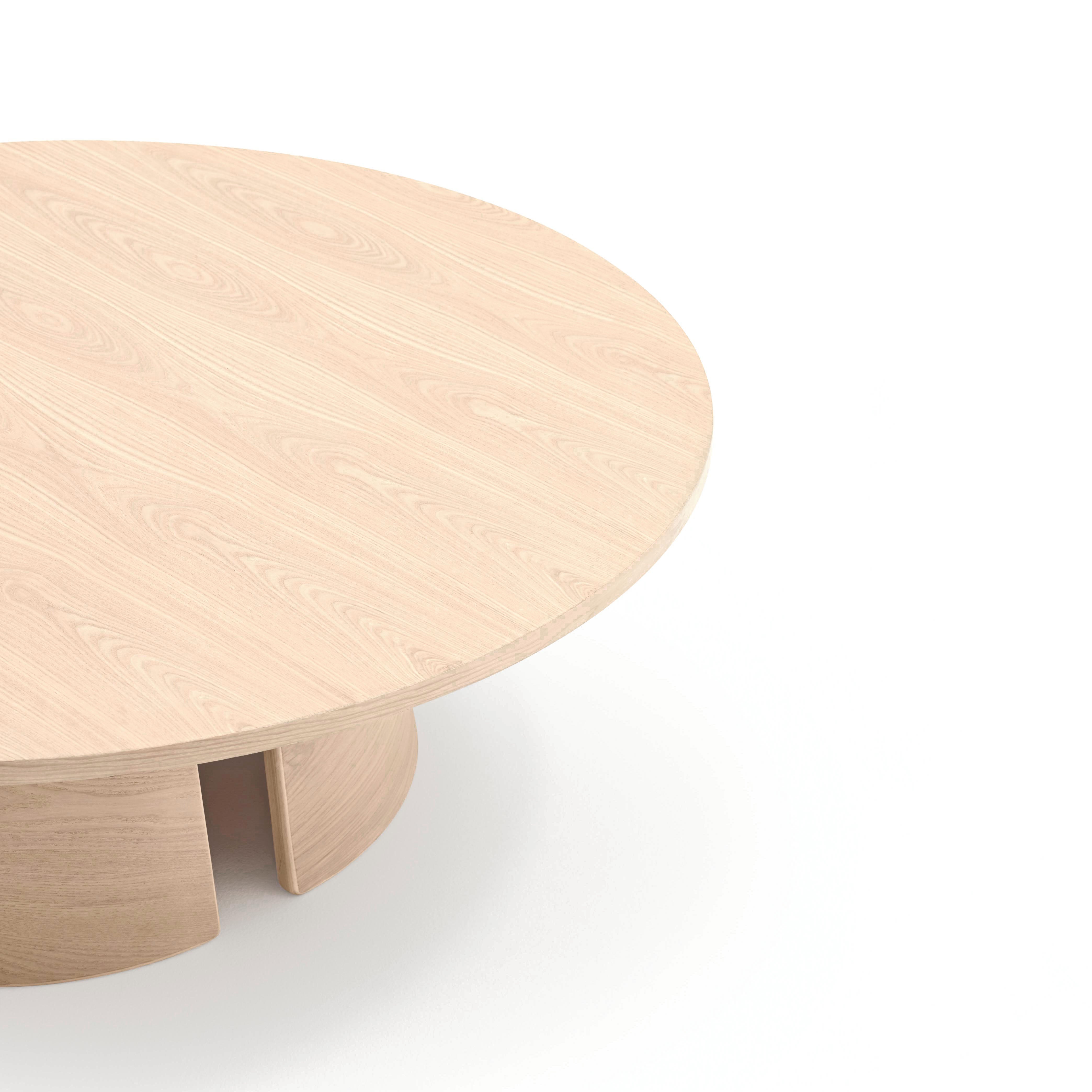 Round Coffee Table Cep 110Cm Light Natural