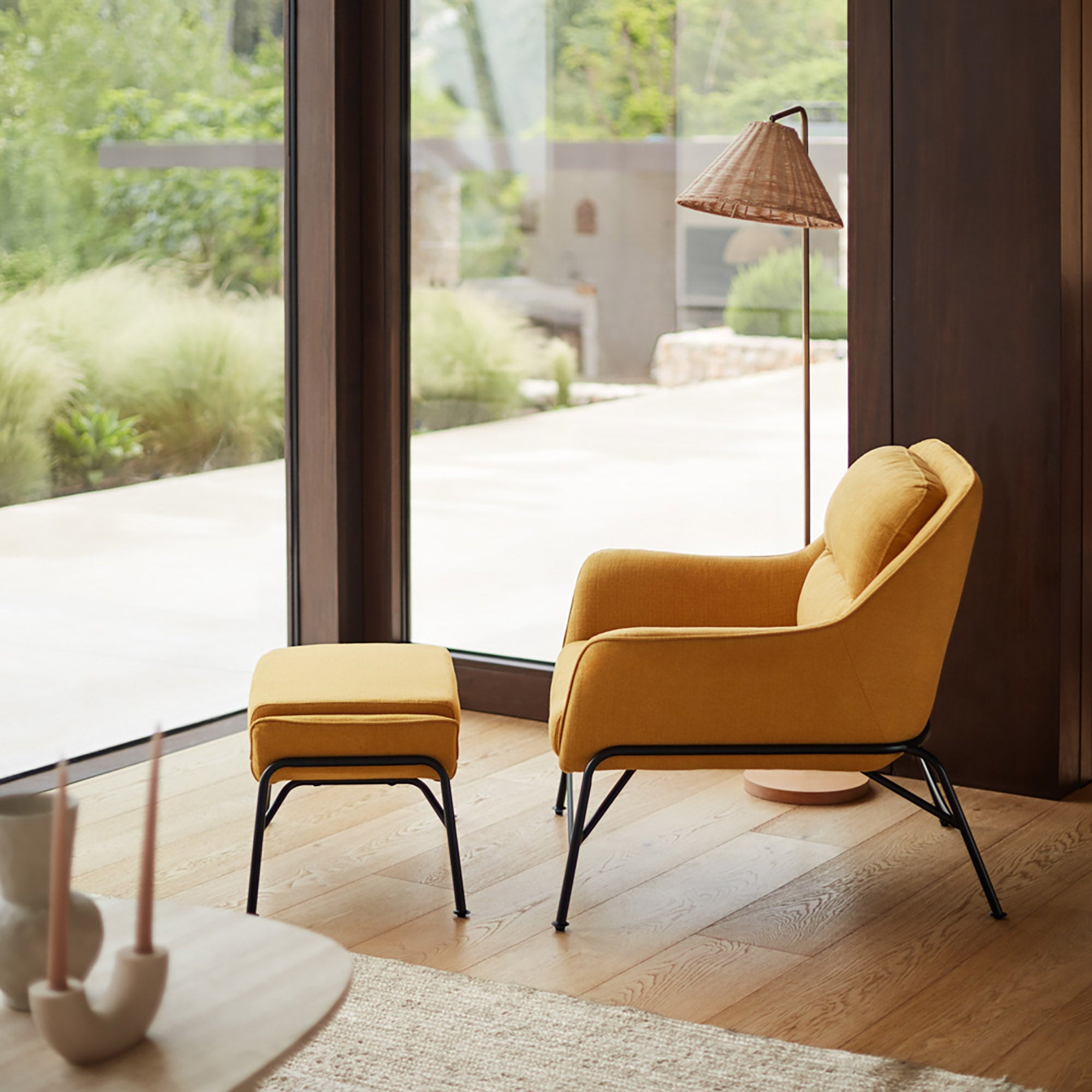 Pouffe Sadira Mustard (1 Piece Per Box)Ox