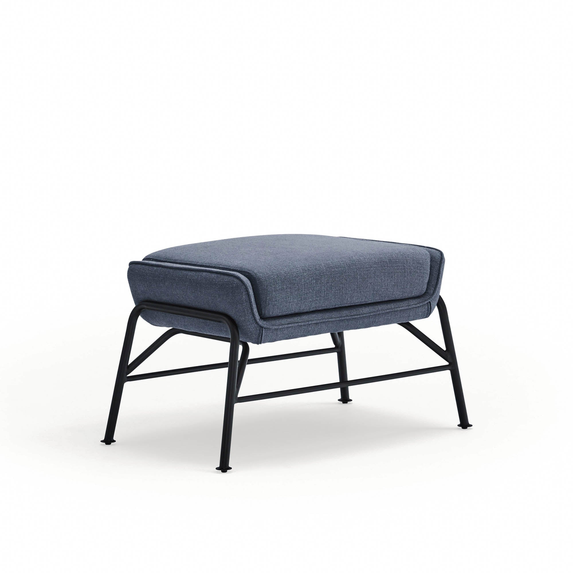 SADIRA Pouffe in Petroleum Blue by Teulat