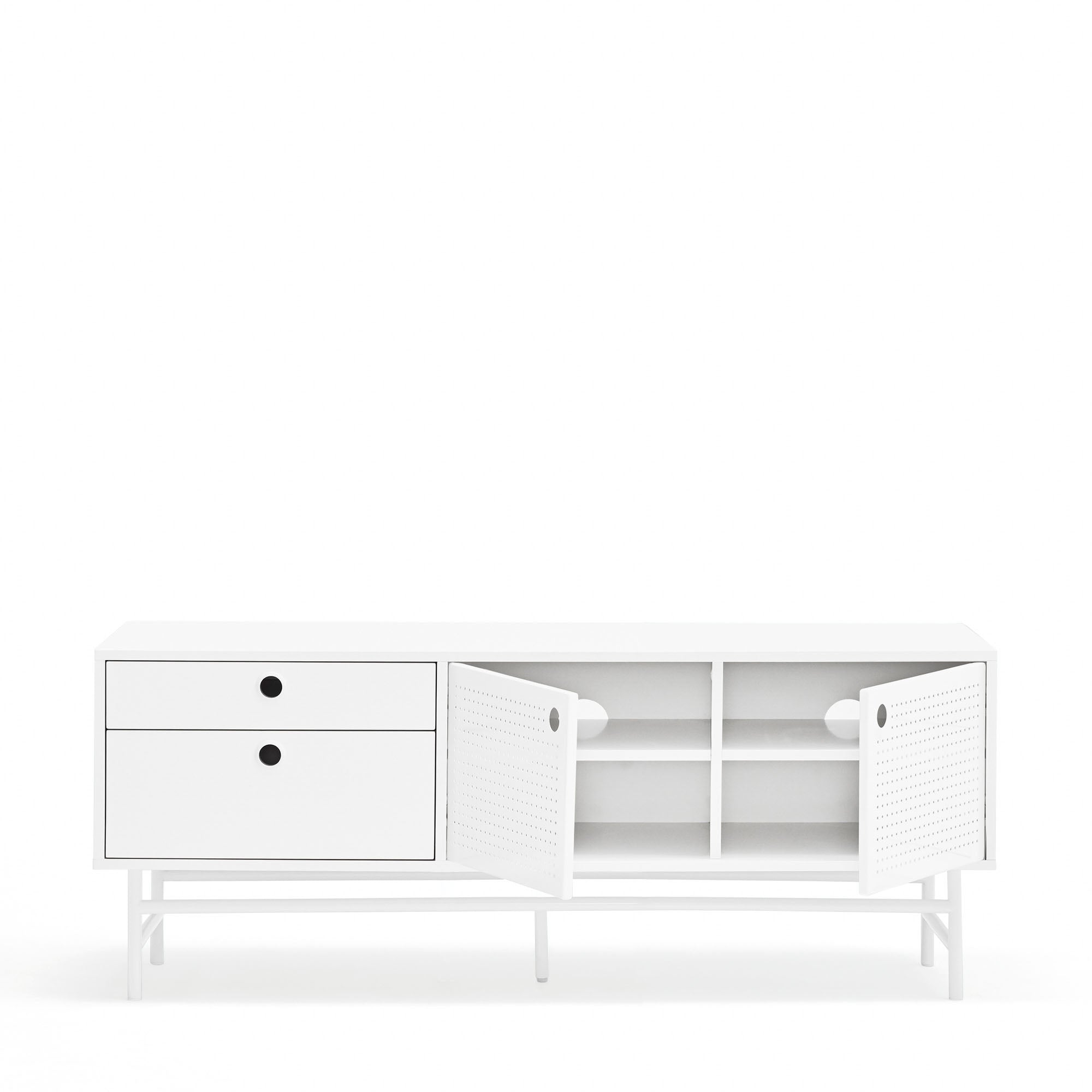 PUNTO TV Cabinet 140cm in White by Teulat