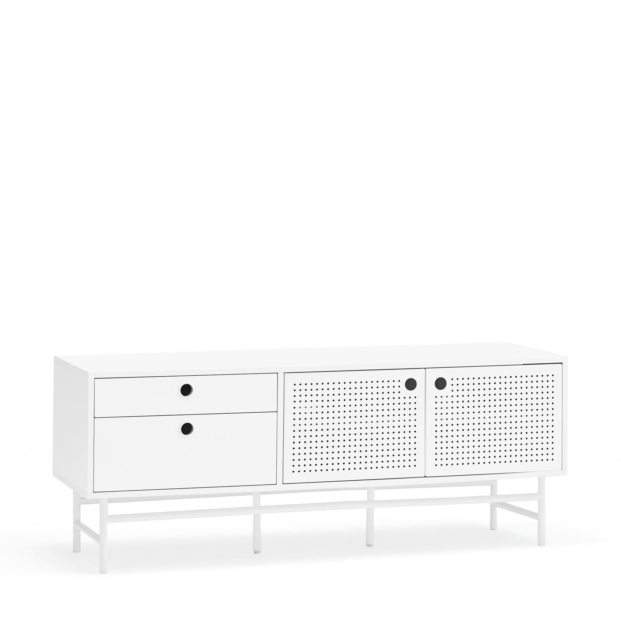 PUNTO TV Cabinet 140cm in White by Teulat