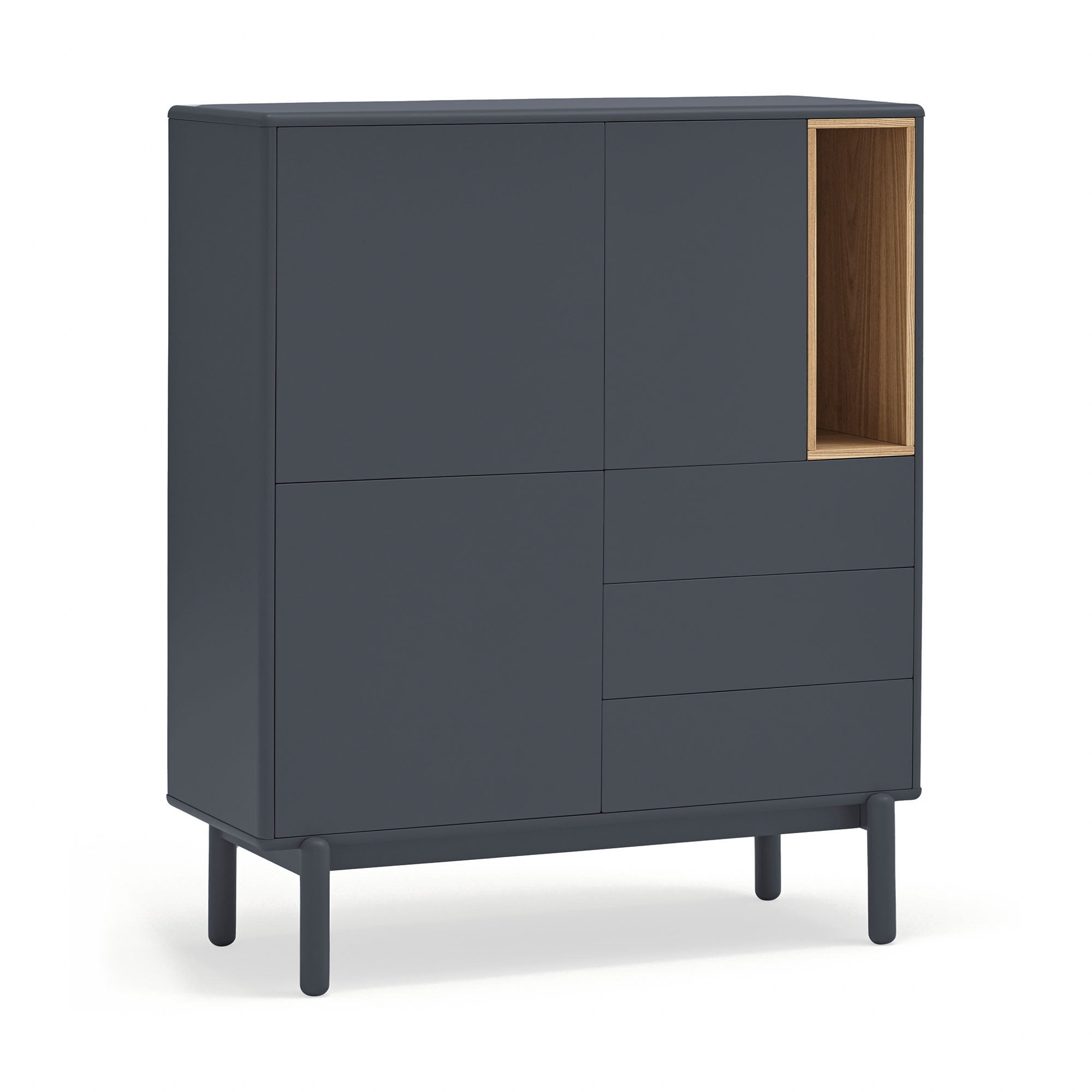 Occasional Cabinet Corvo 3D3Dr1H Anthracite Gray