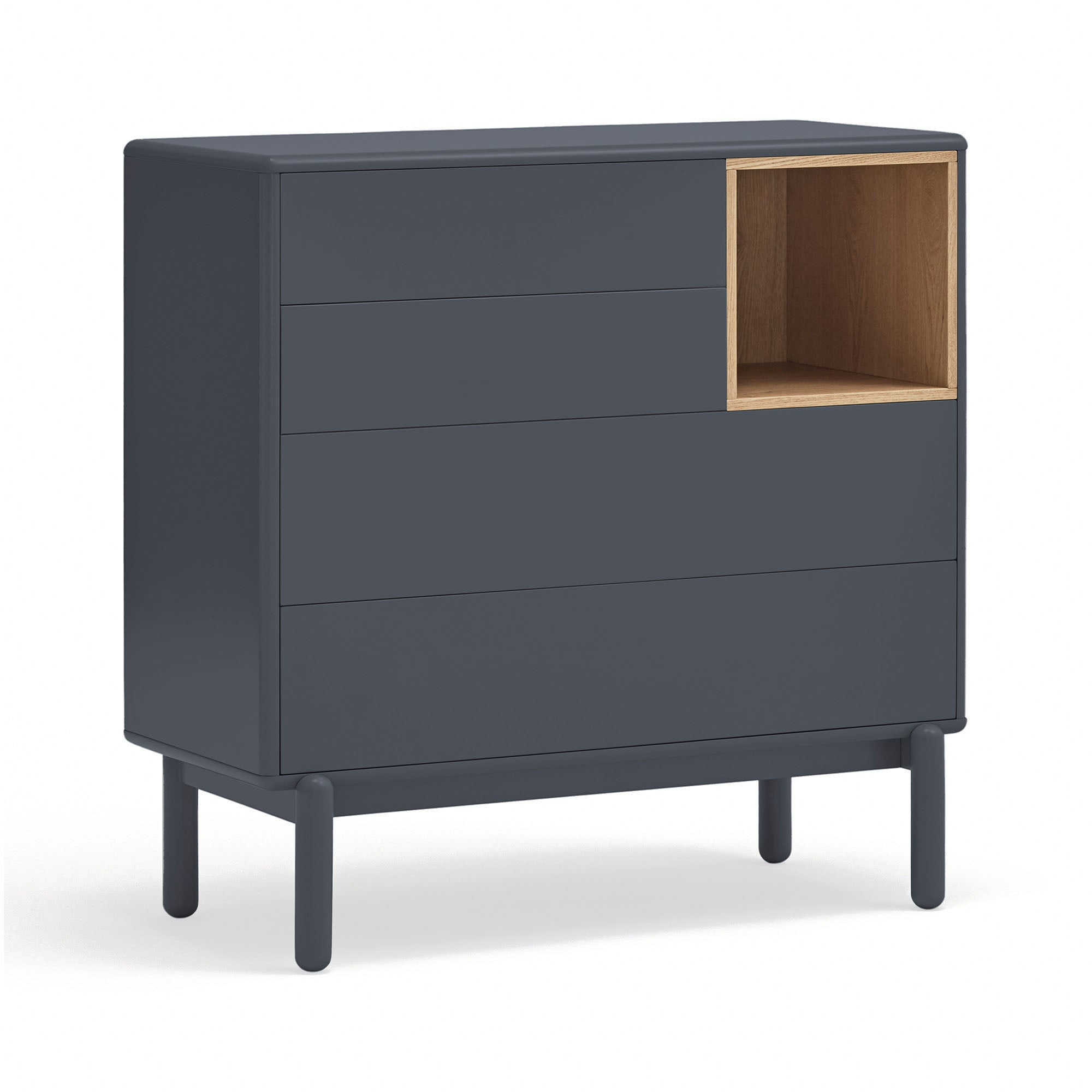 Chest Corvo 4Dr1H Anthracite Gray