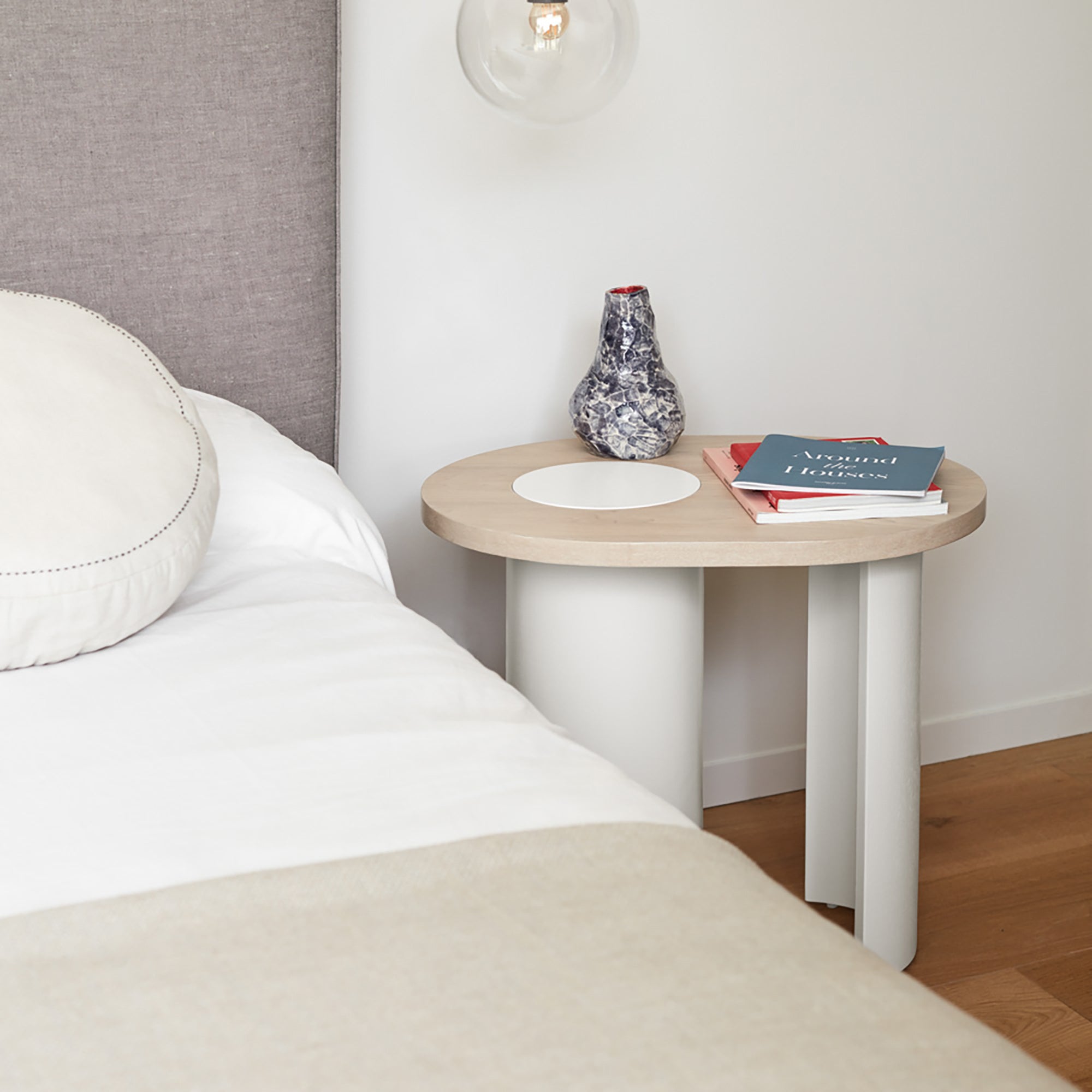 End Table Nori Light Natura- Legs Cream Legs