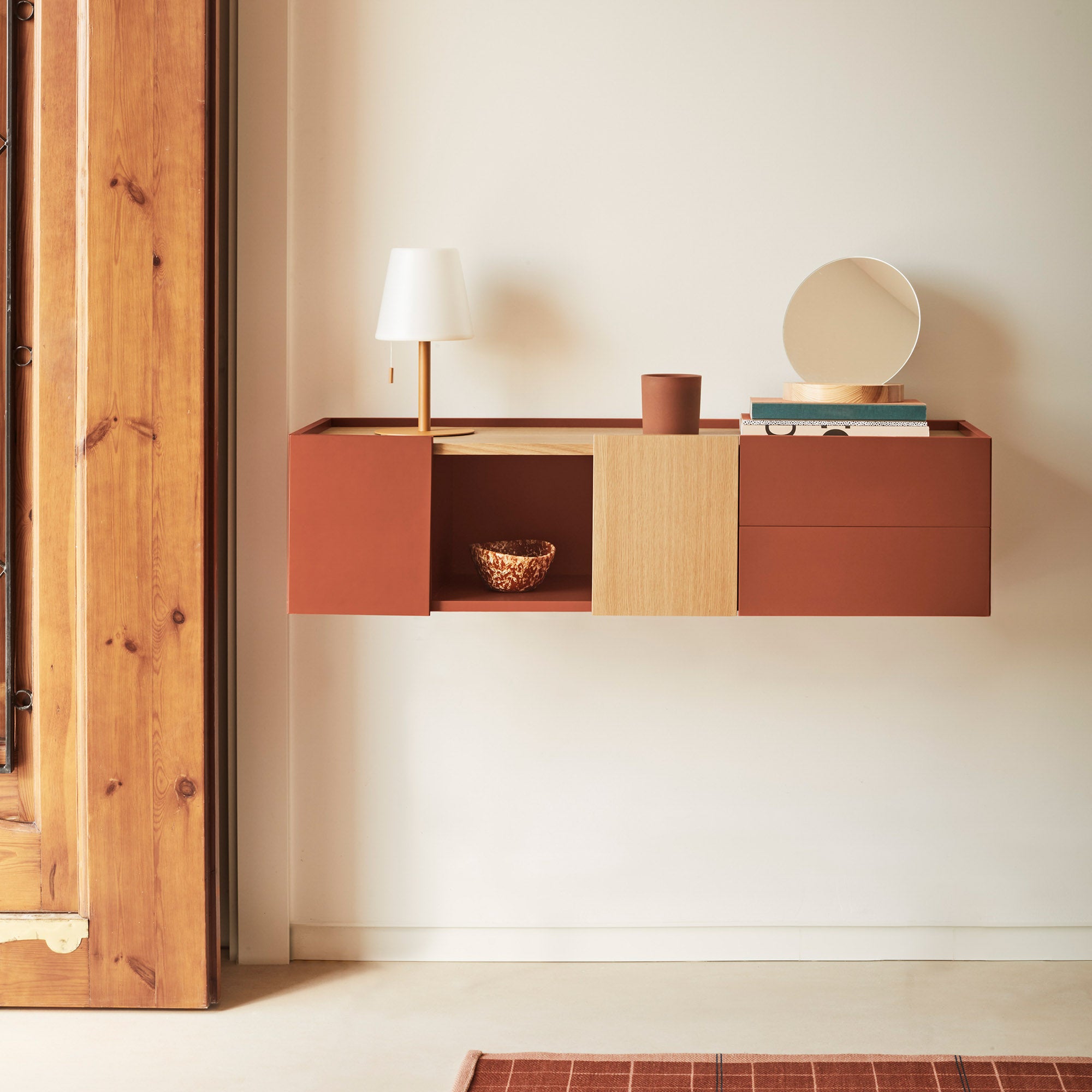 Console Otto 2D2Dr Brick/Oak