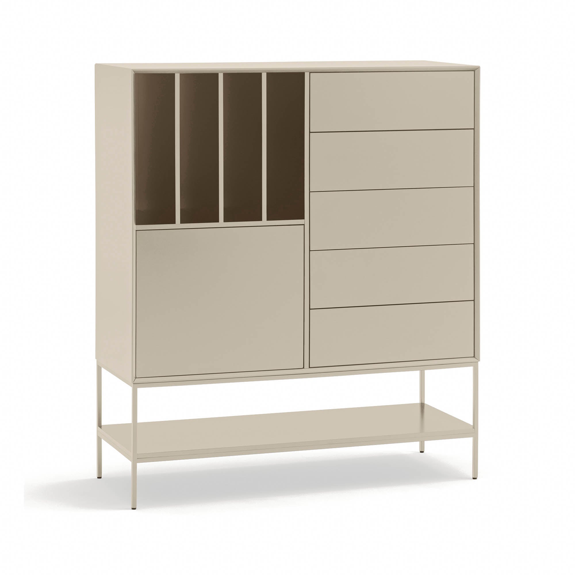 Occasional Cabinet Platt 2D4H5Dr 120Cm Sand