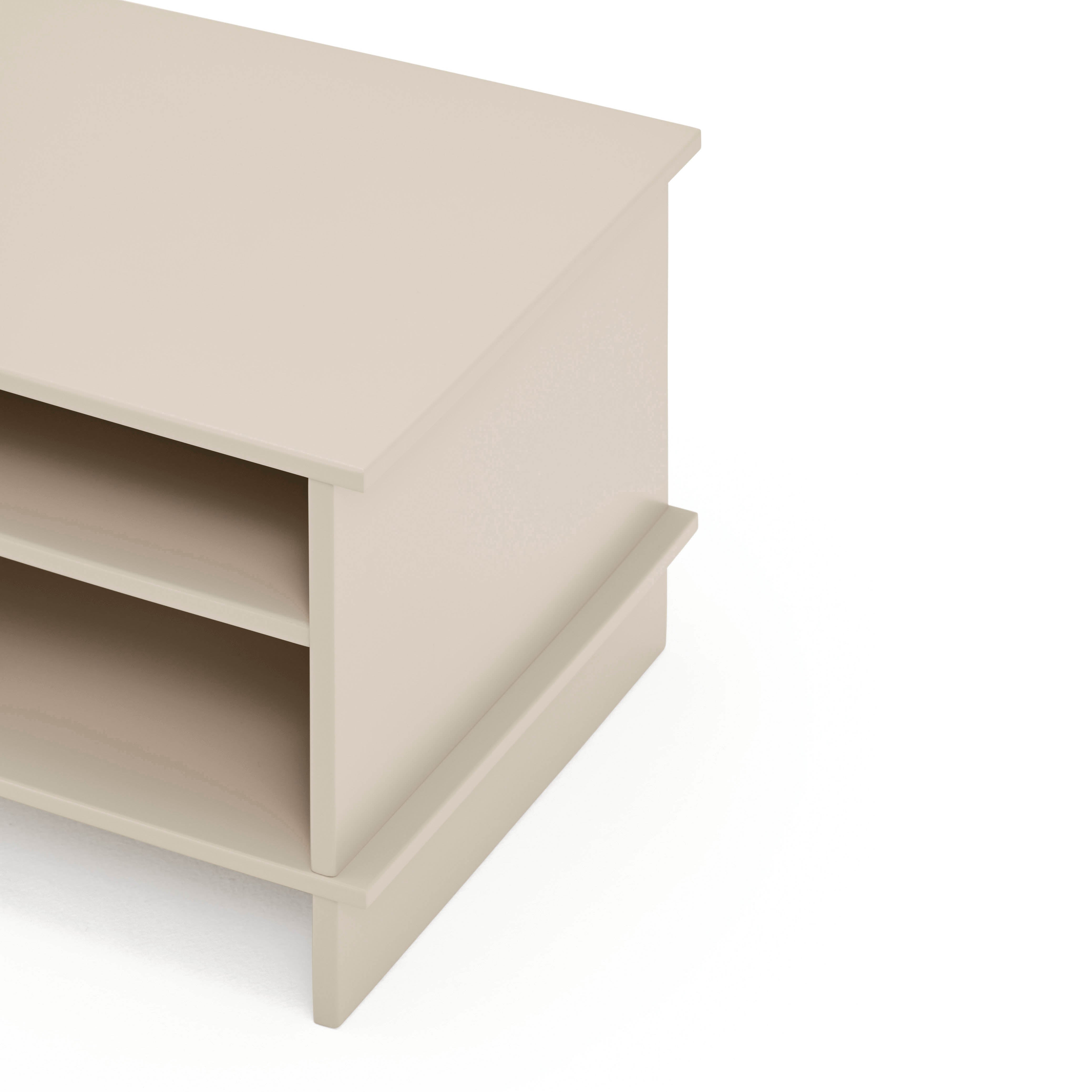 Bedside Table Inari 2 Shelves Sand