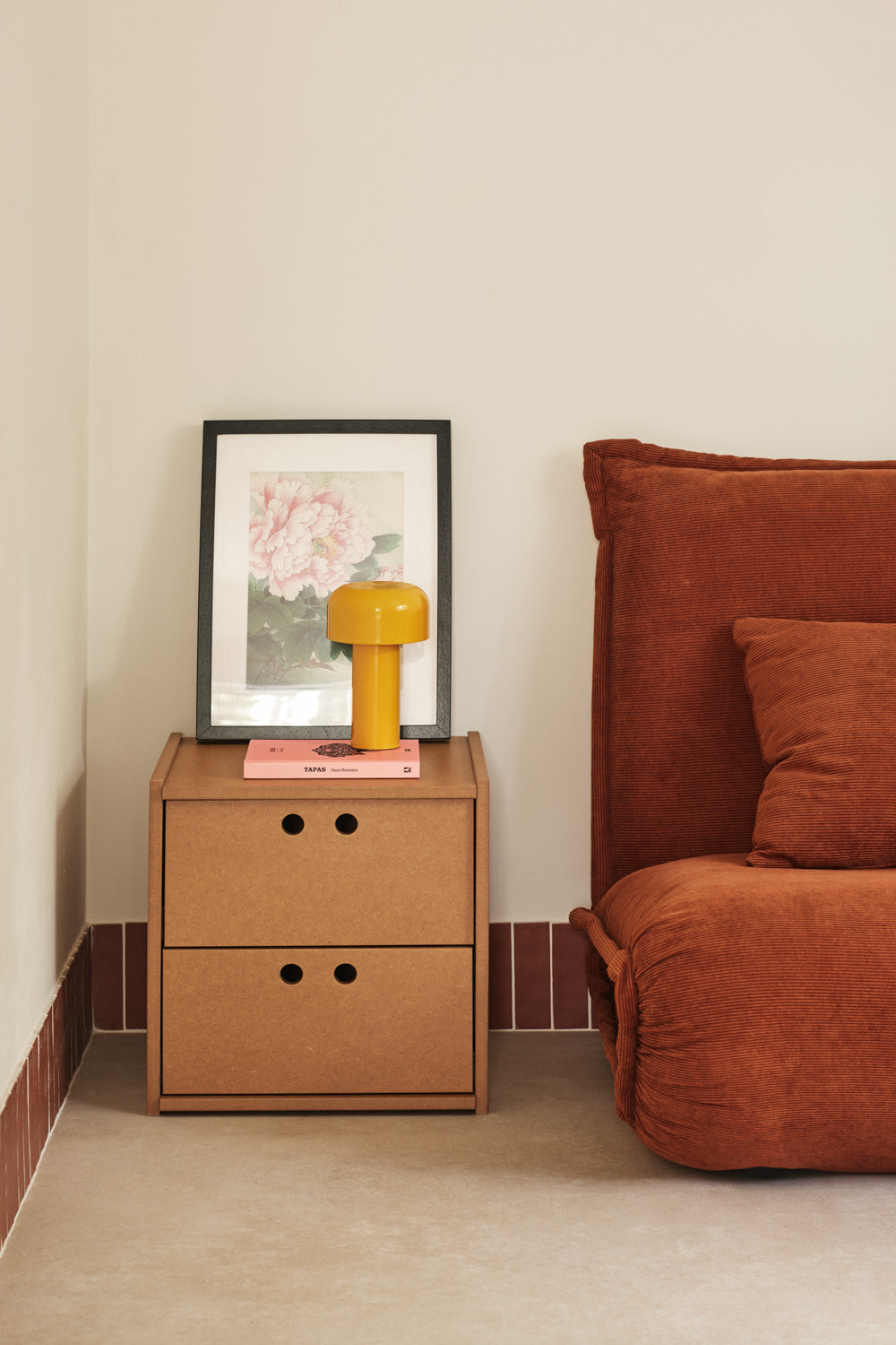 Bedisde Table Wally Natural Mdf