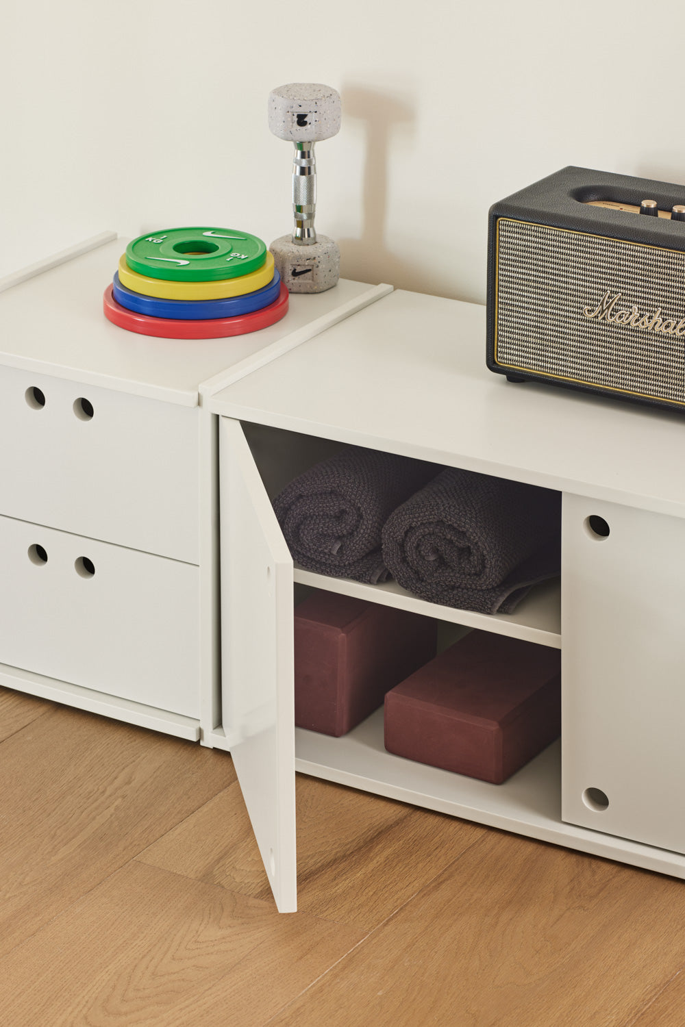 WALLY TV Bench in Cream by Teulat