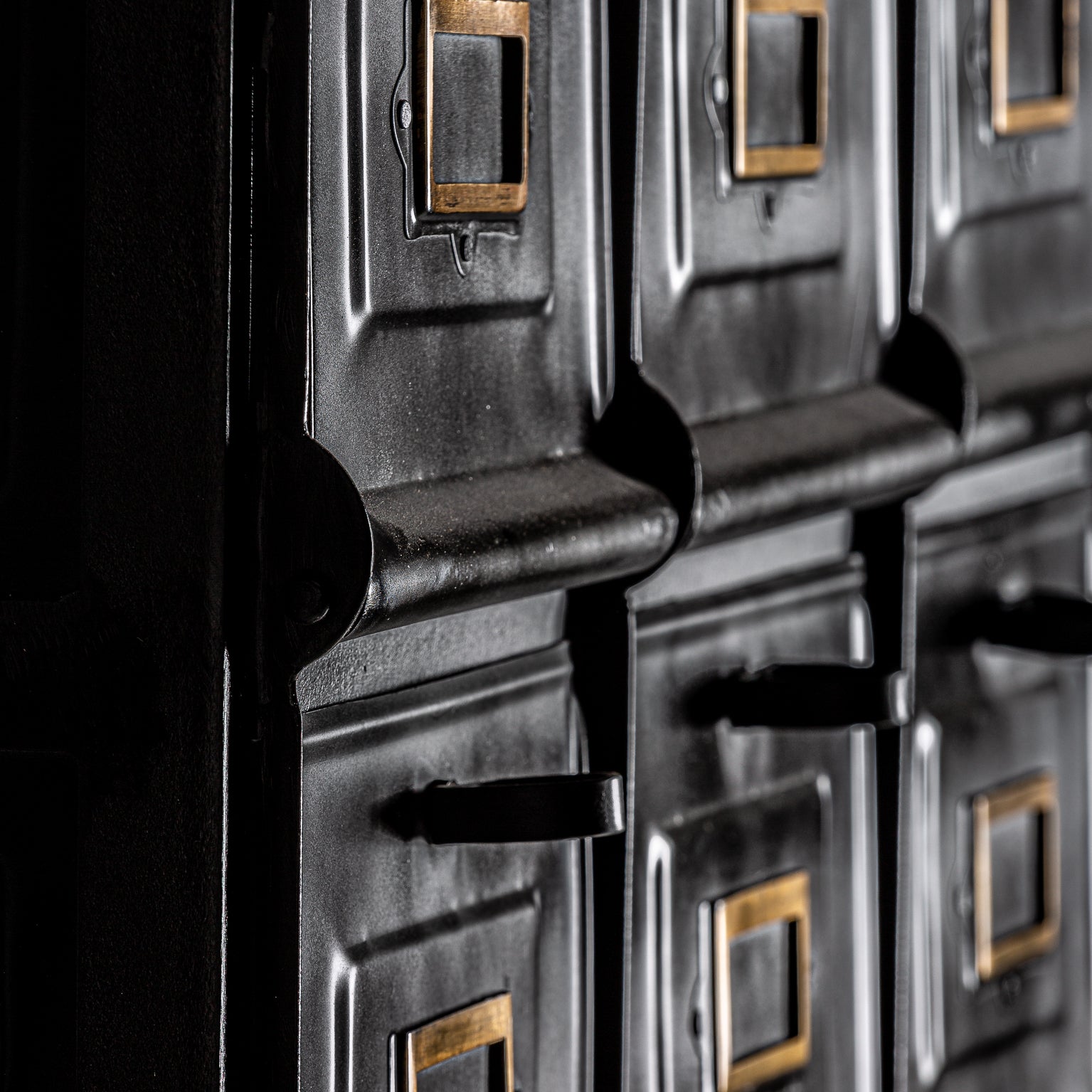 Lomza Industrial Chest of Drawers - Black Wrought Iron Storage