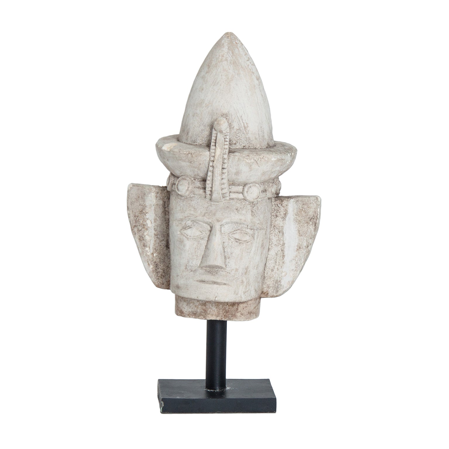 Marcus Bust - Ethnic Stone & Iron Sculpture