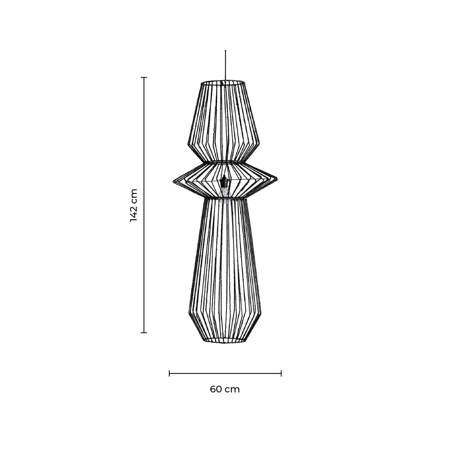 PLISSÉ METAL CEILING LAMP