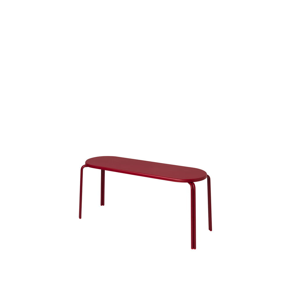 Oda Bench in Burgundy by Broste Copenhagen - Rich Scandinavian Sophistication