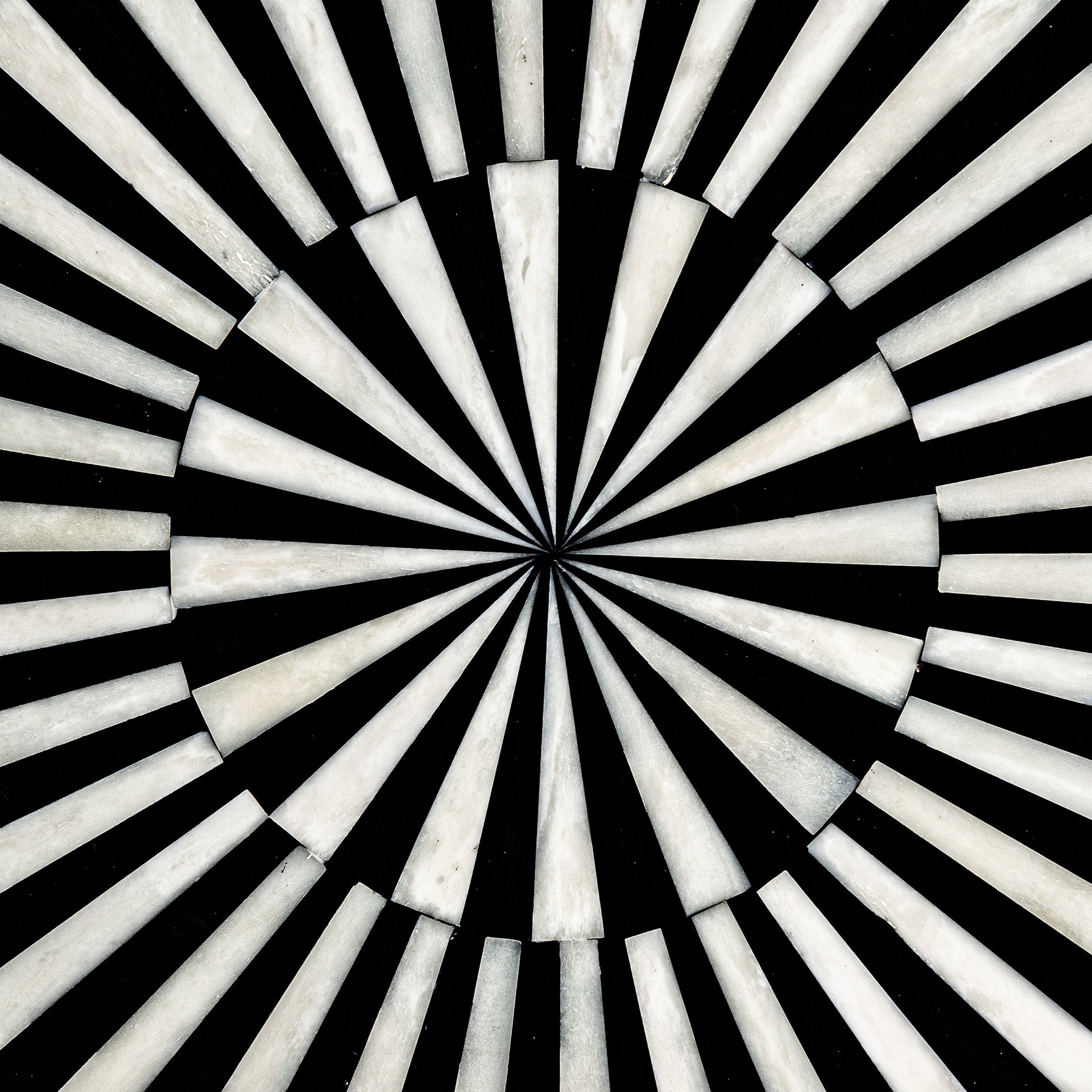 Gatsby Art Deco Chest of Drawers - Black MDF with Bone Inlay & Gold Accents