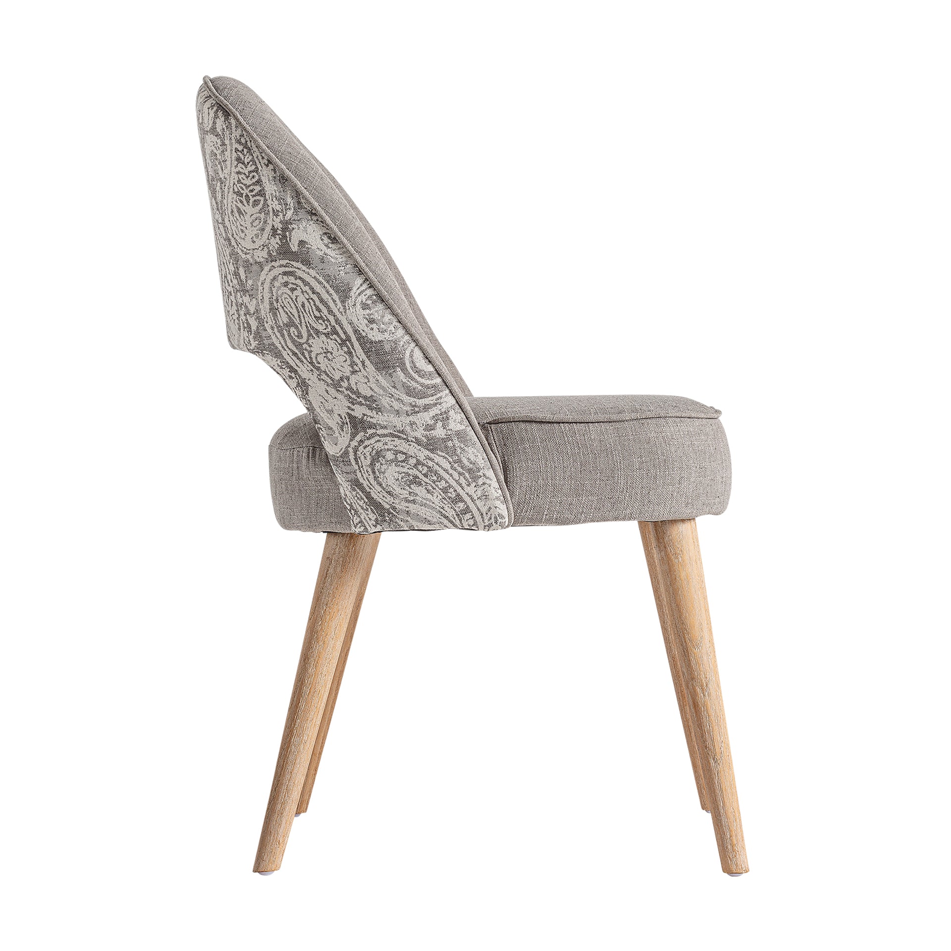 Calce Contemporary Velvet Chair - Grey