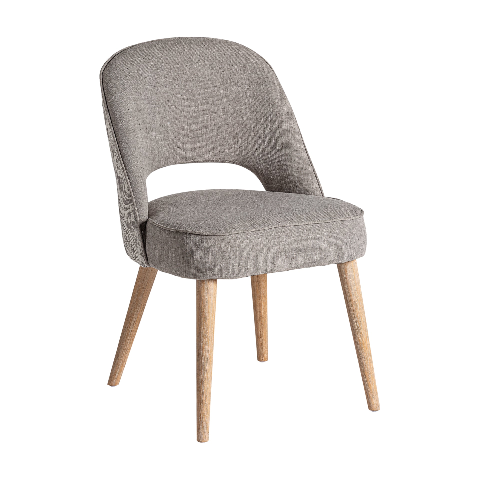 Calce Contemporary Velvet Chair - Grey