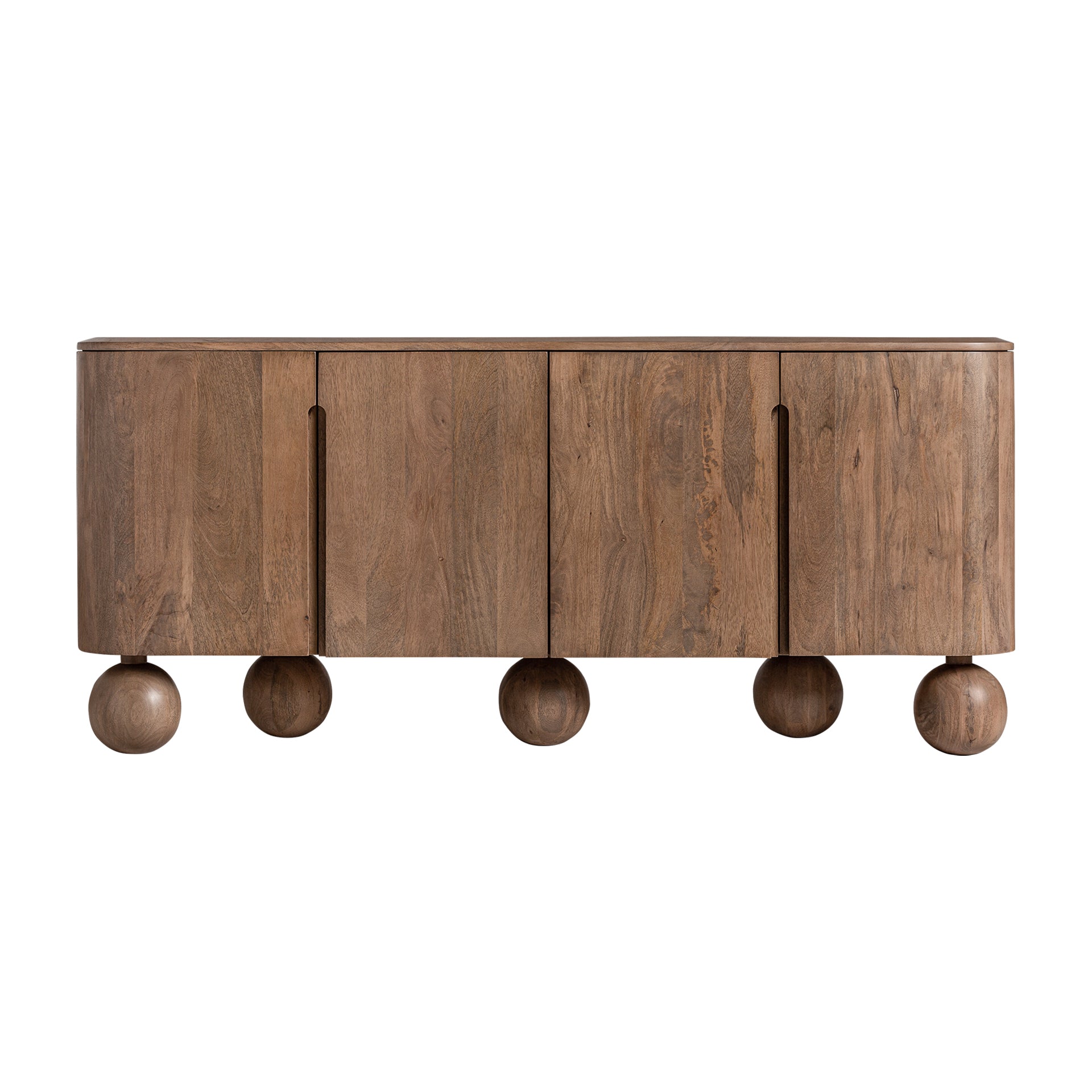 Bocksberg Contemporary Mango Wood Sideboard - Brown Storage Cabinet