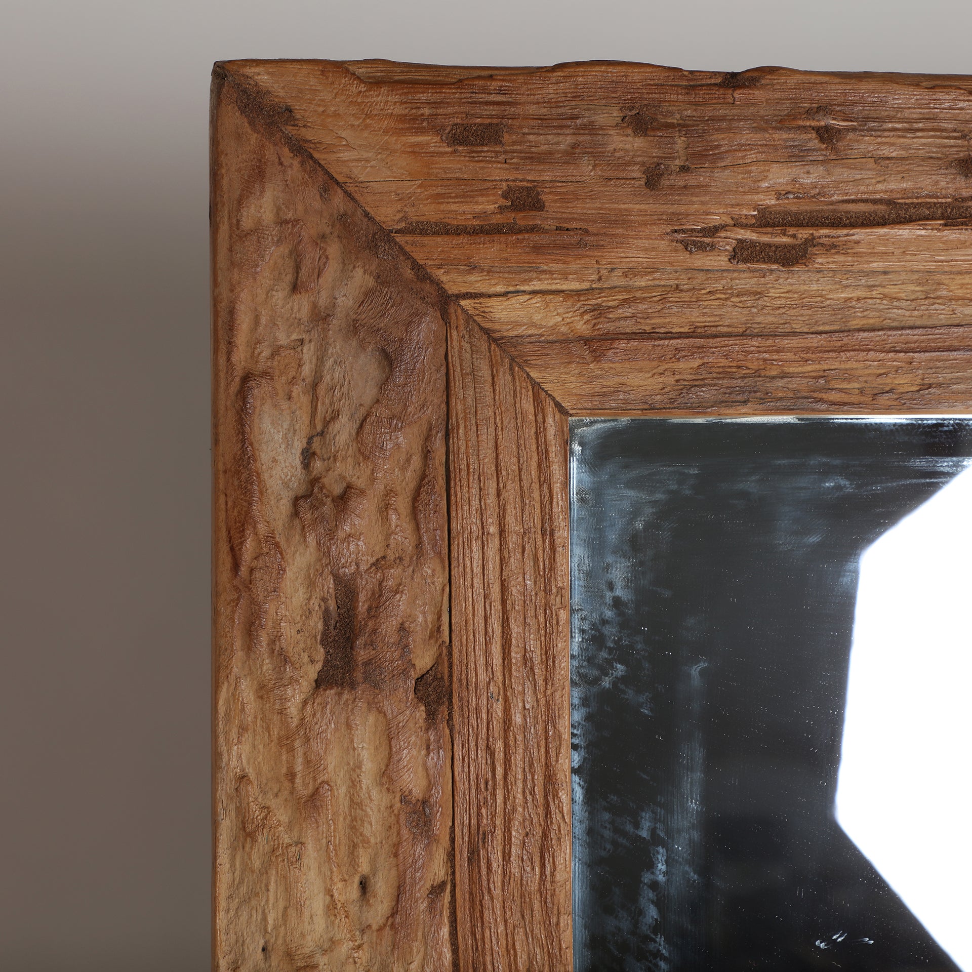 Spegel Lux Teak Wood Mirror
