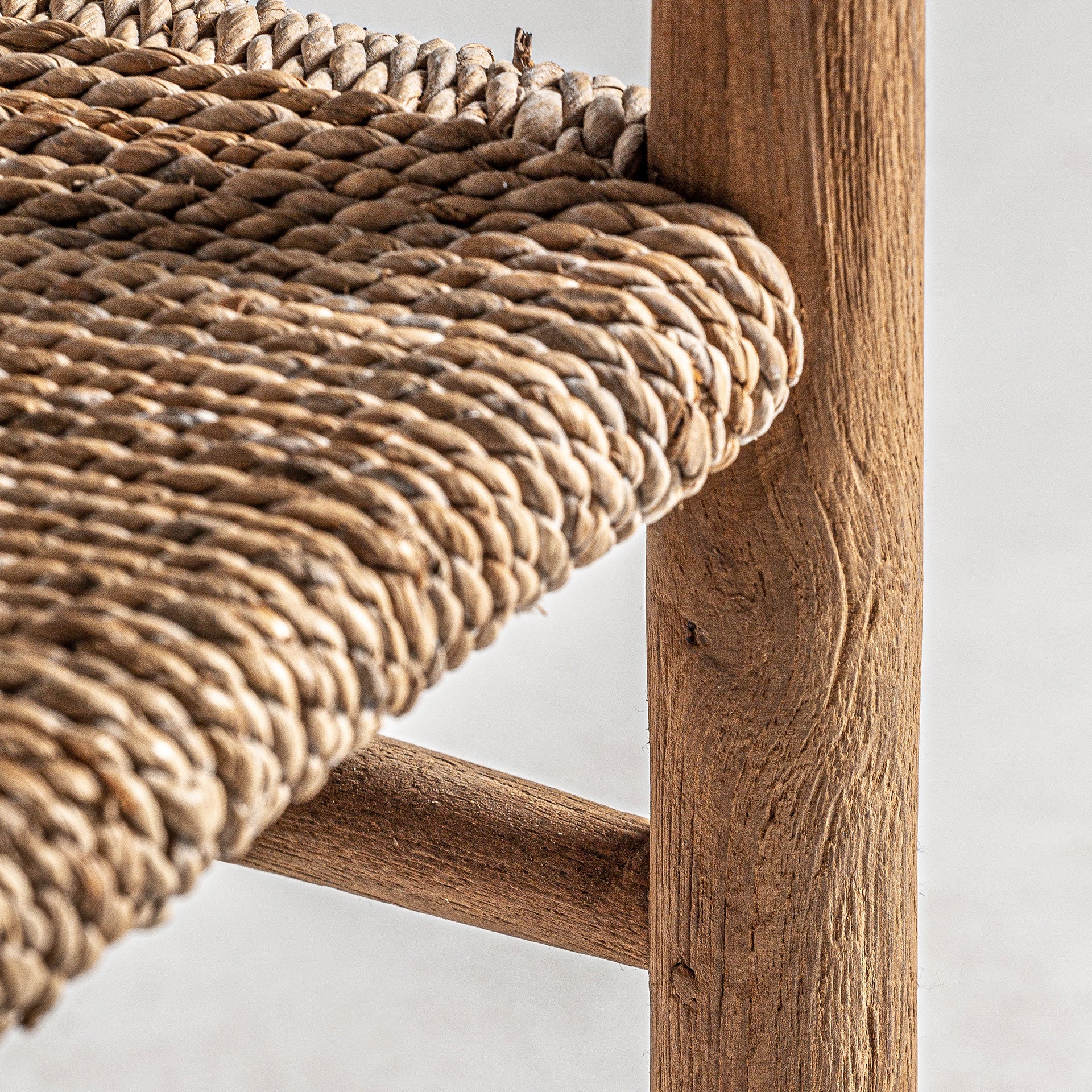 Manhula Teak Armchair – Colonial Style Natural Fiber Seating