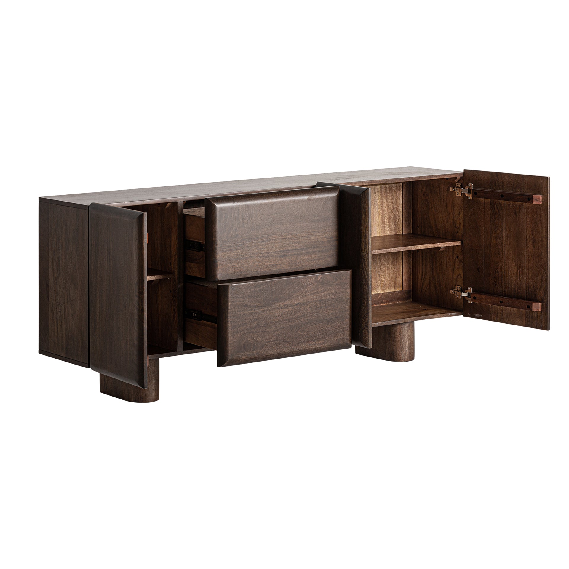 Skåpverk Art Deco Sideboard - Brown Mango Wood Storage