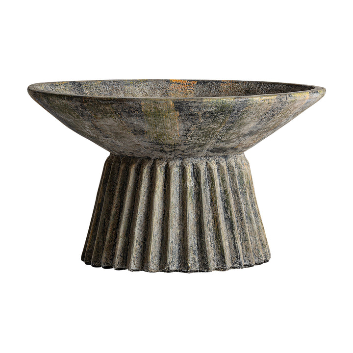 PLISSÉ STONE AMPHORA VASE