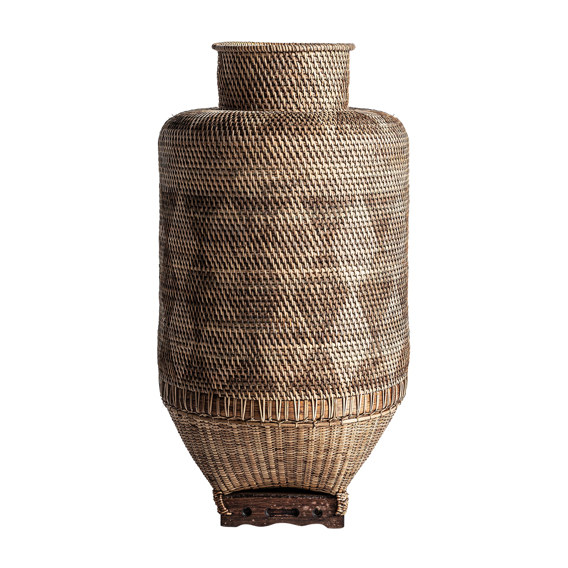 KALID Rattan Clothes Basket - Boho Brown Storage