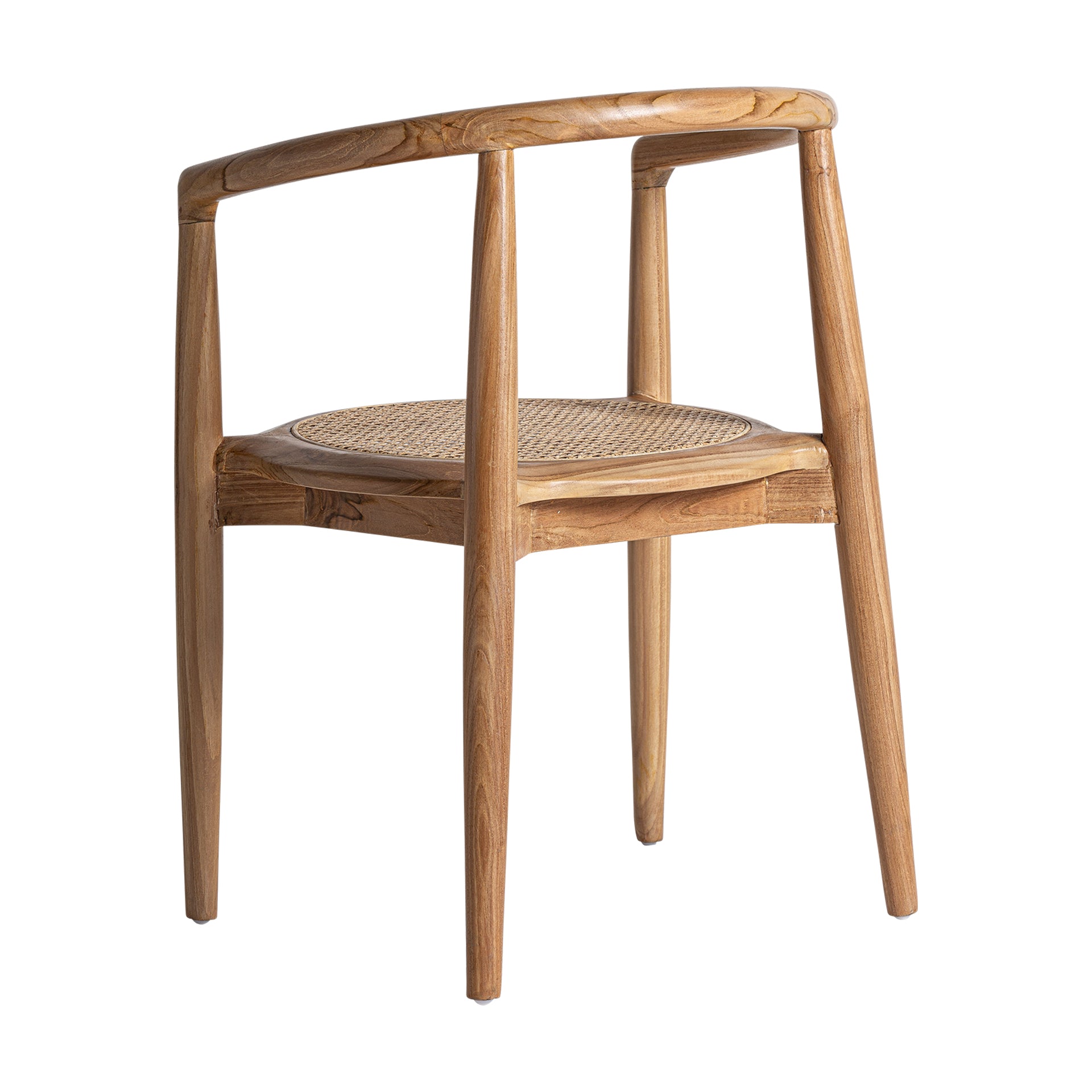 Tostily Contemporary Teak & Rattan Chair