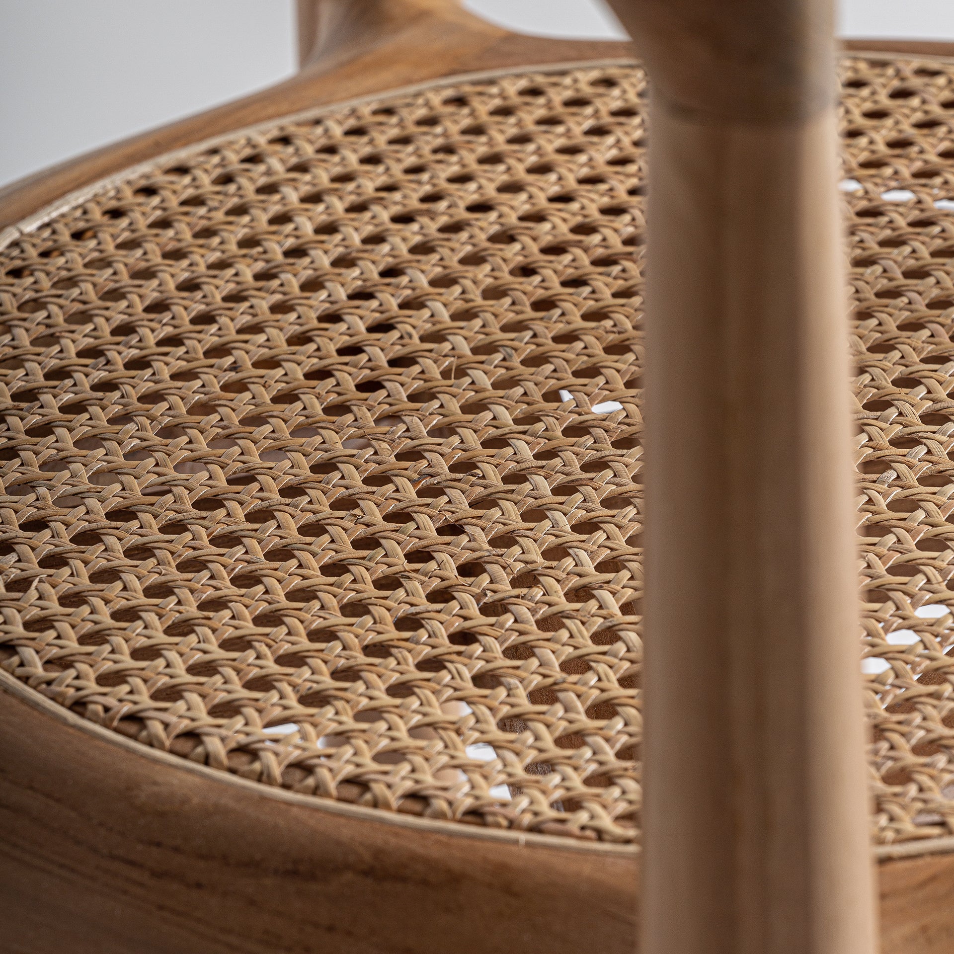 Tostily Contemporary Teak & Rattan Chair