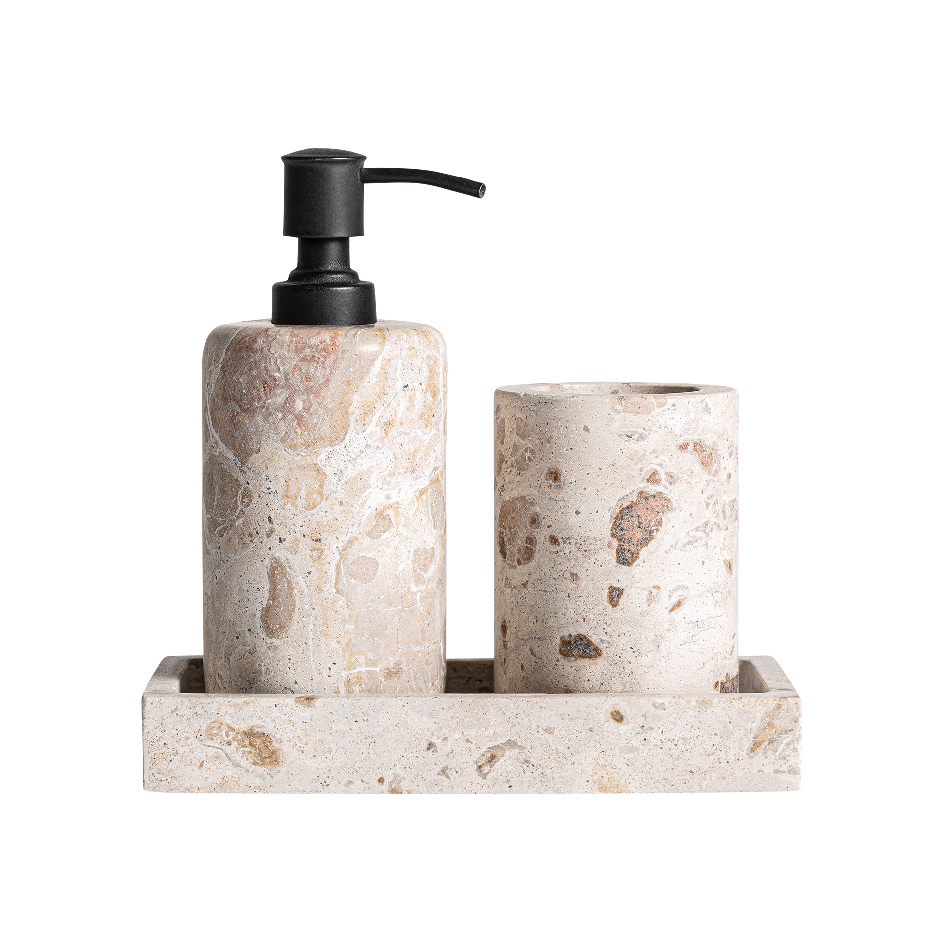 Badrumsset Chiron Marble Set of 3