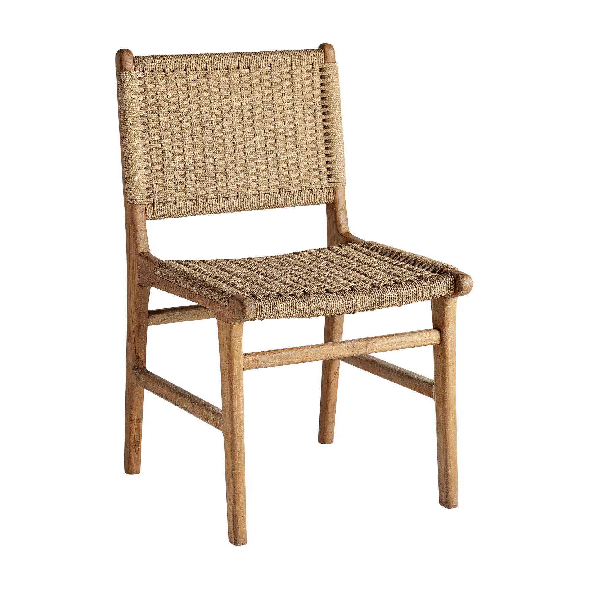 VADUZ Colonial Teak Chair - Natural Fiber Seat