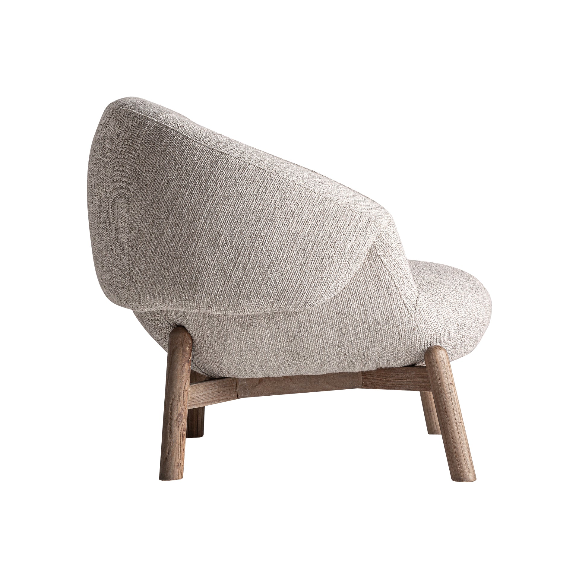 Fåtölj Jacquard Elm Wood Armchair
