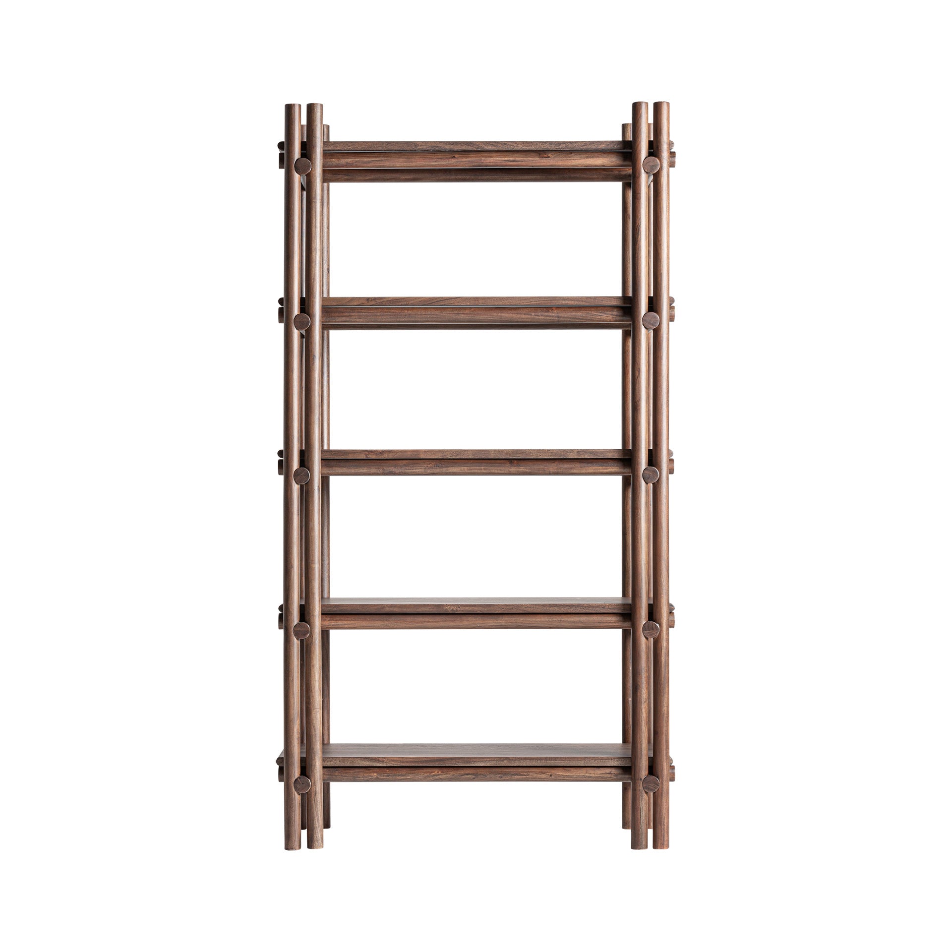 Hambye Contemporary Acacia Wood Bookcase