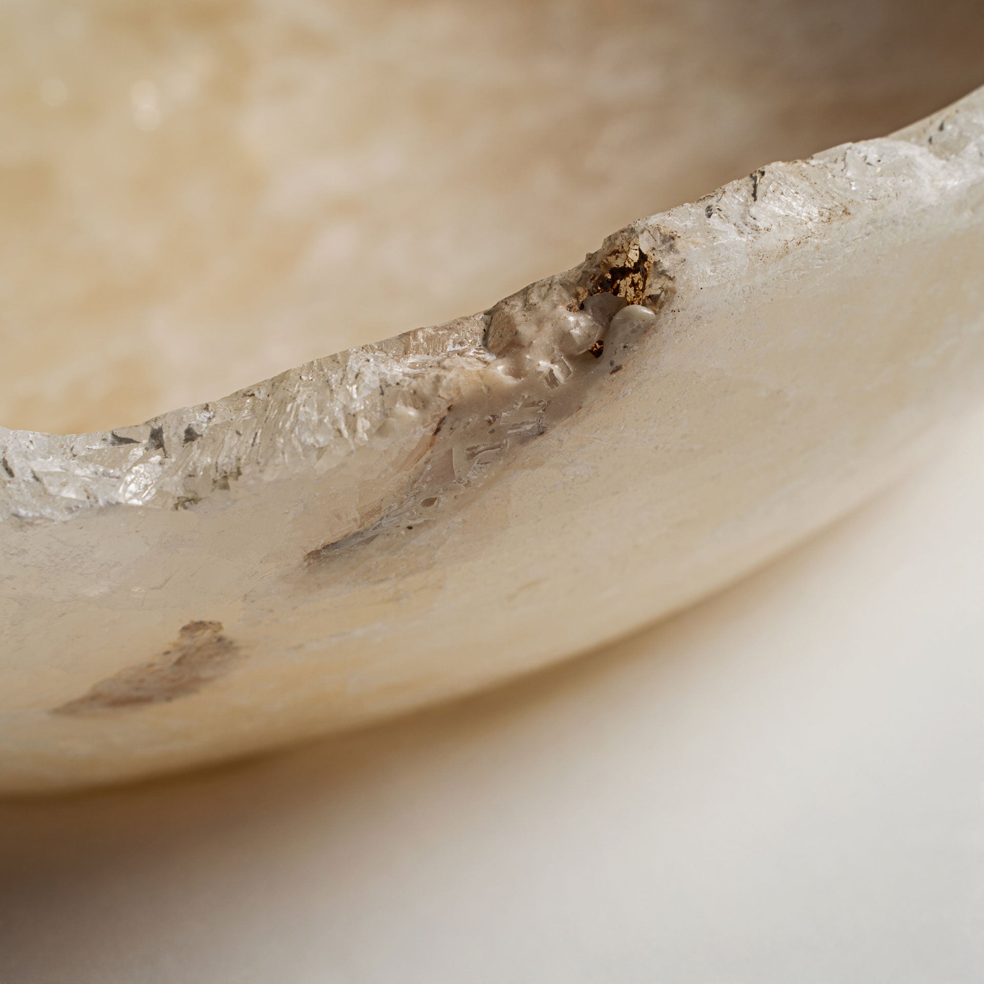 Cream Onyx Centerpiece - Nordic Style Decorative Bowl