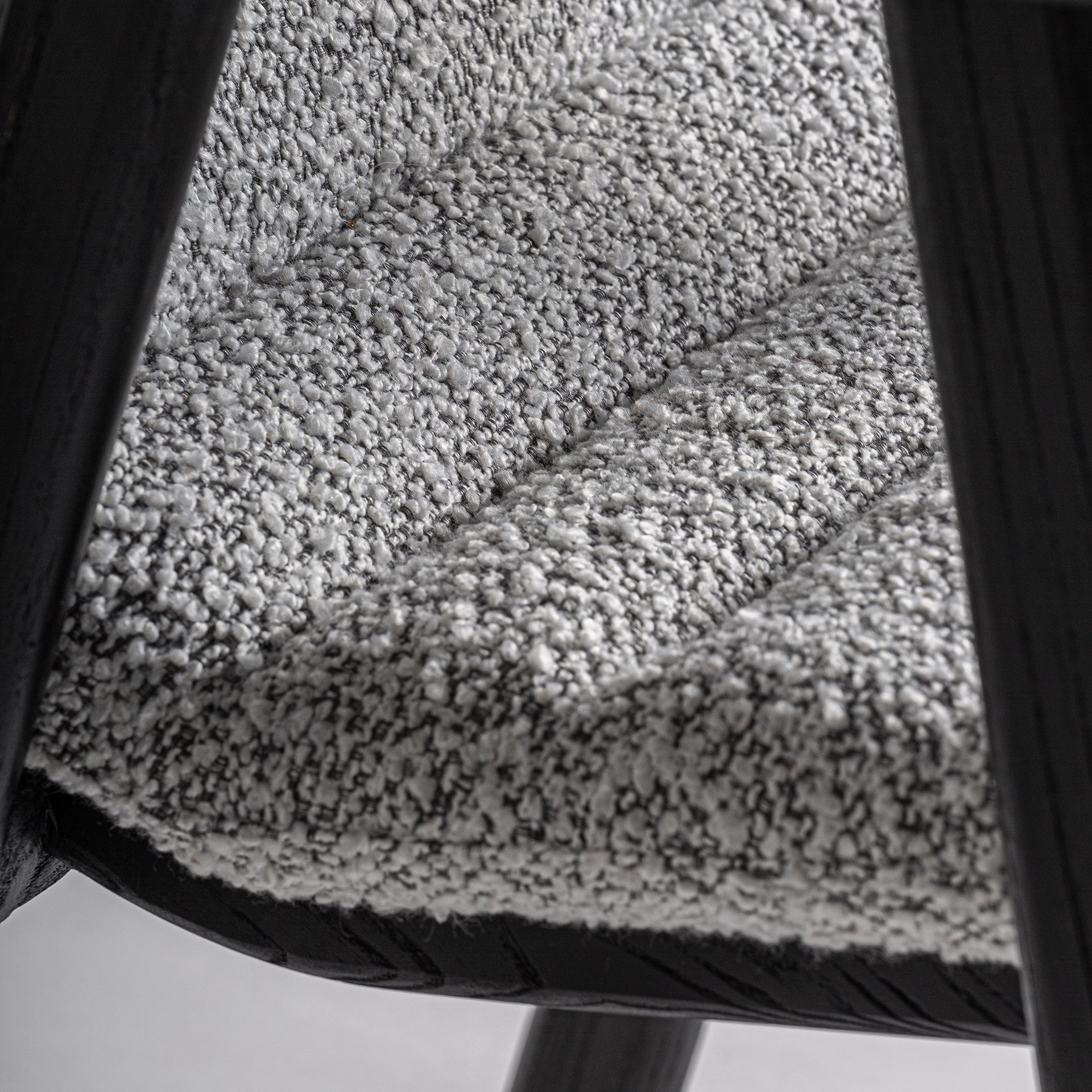 Jacquard Contemporary Oak Chair in Black & Grey