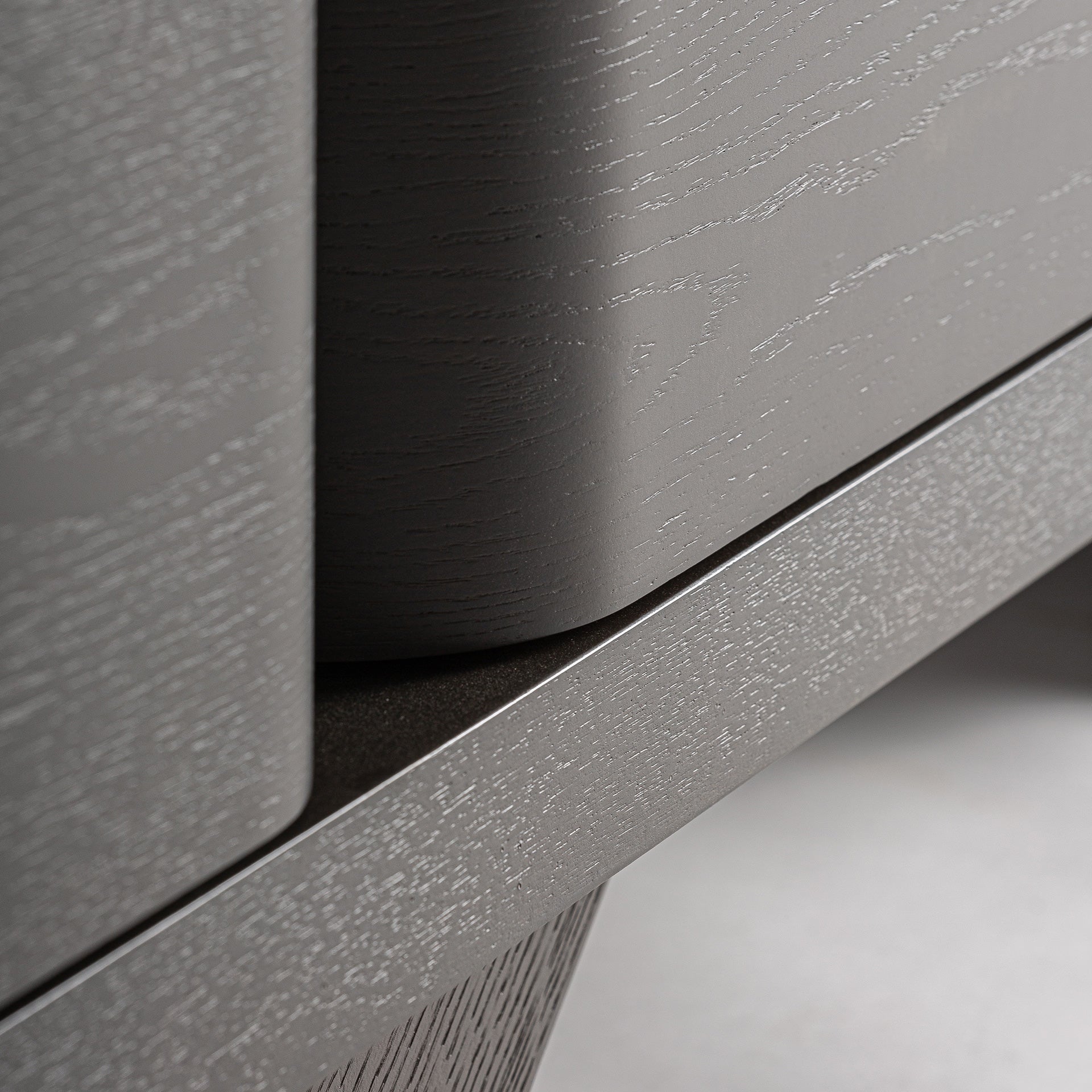 RIZE Art Deco Sideboard - Black Oak Wood Storage Cabinet