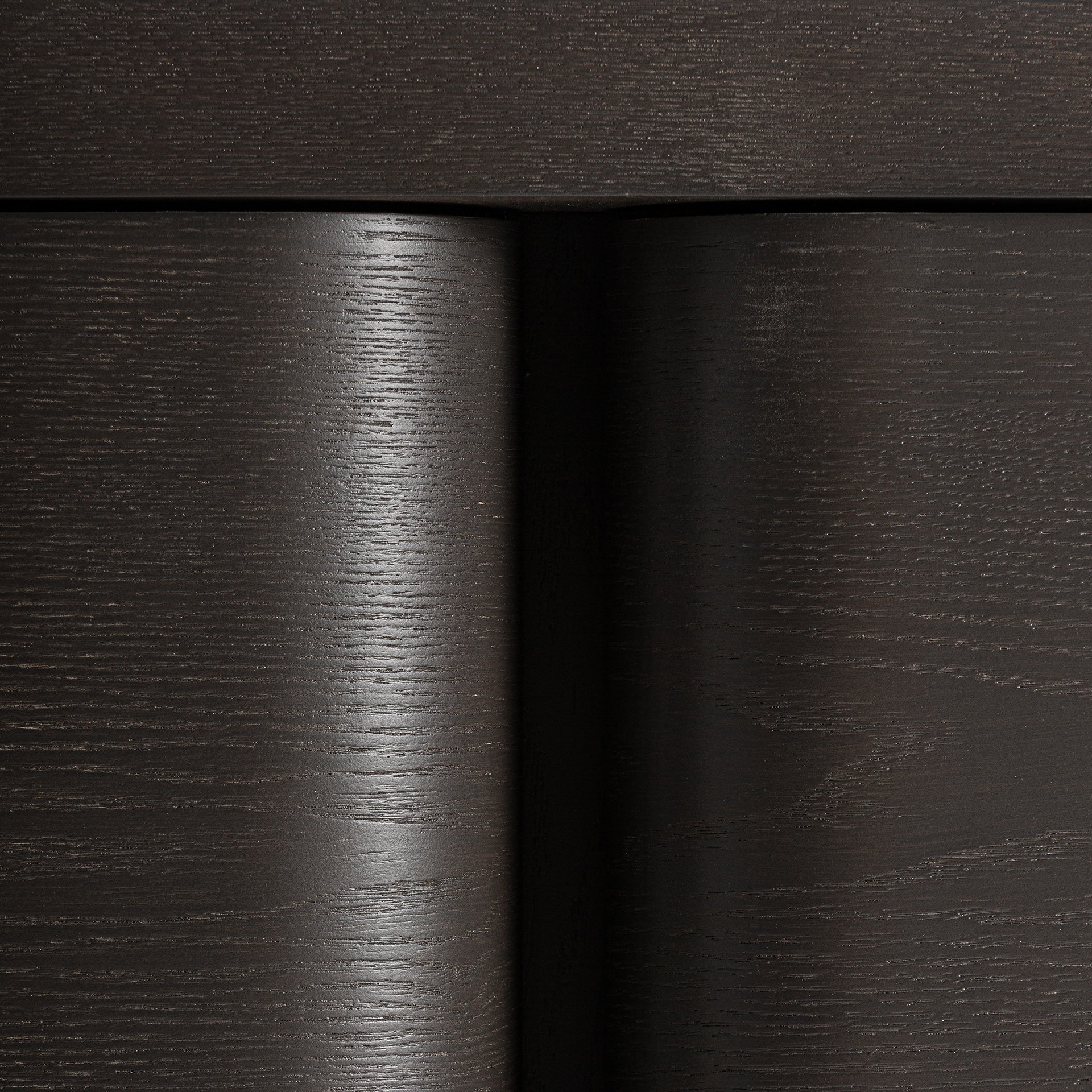 RIZE Art Deco Sideboard - Black Oak Wood Storage Cabinet