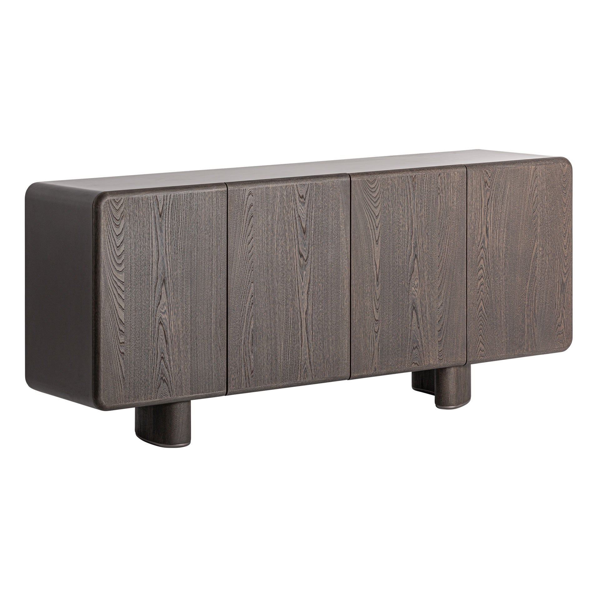 Pravia Sideboard - Contemporary Brown MDF Storage Cabinet