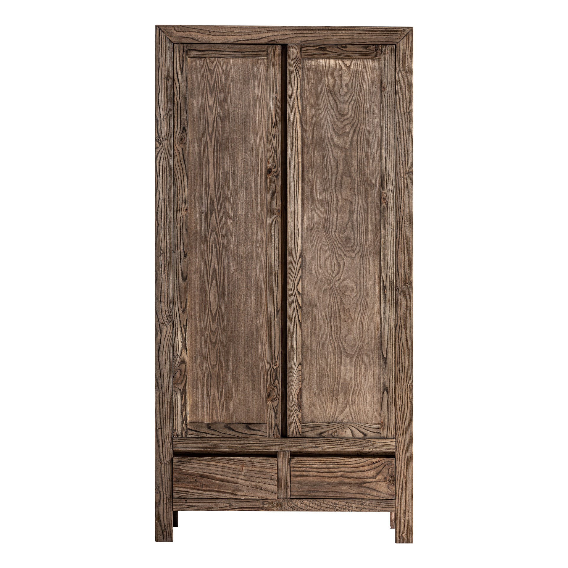 Thouars Rustic Elm Wood Wardrobe