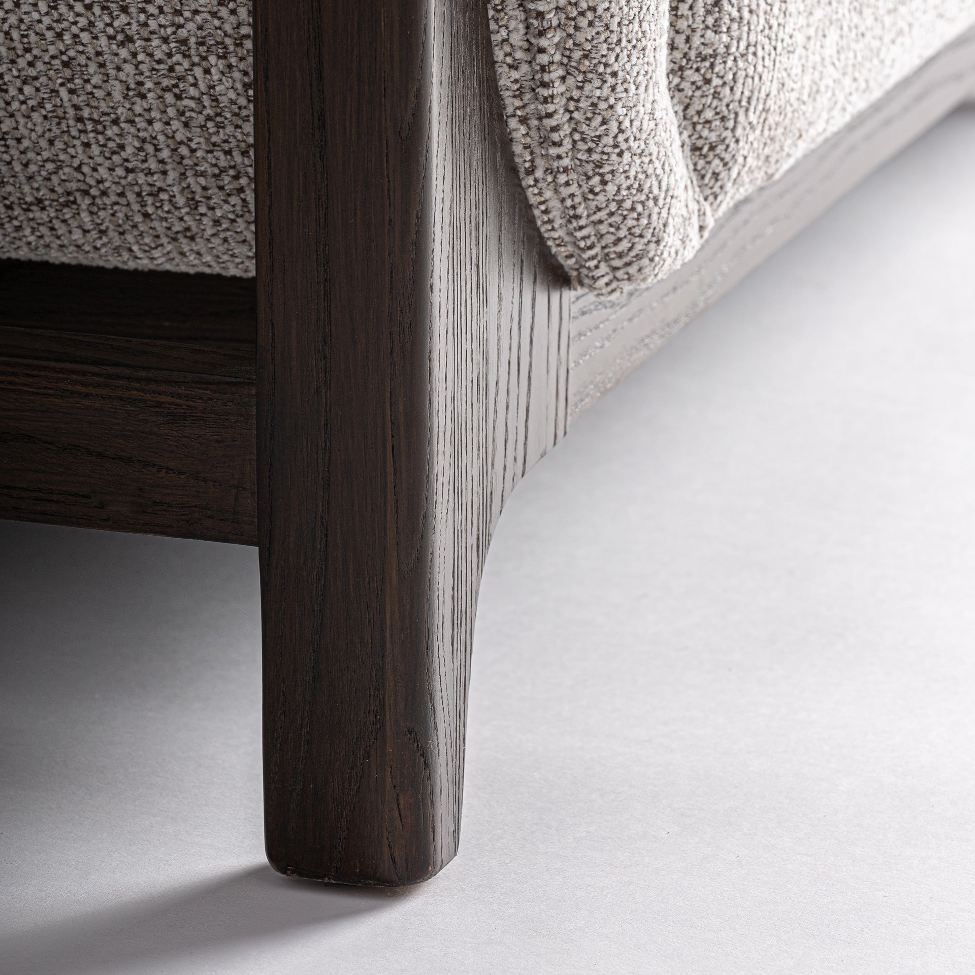 Ask Classic Armchair in Ash Wood & Grey Polyester